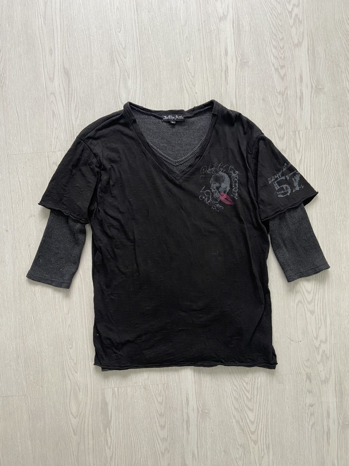 In The Attic Vintage In The Attic Poem Punk Hybrid Double Sleeve Shirt Size US L / EU 52-54 / 3 - 2 Thumbnail
