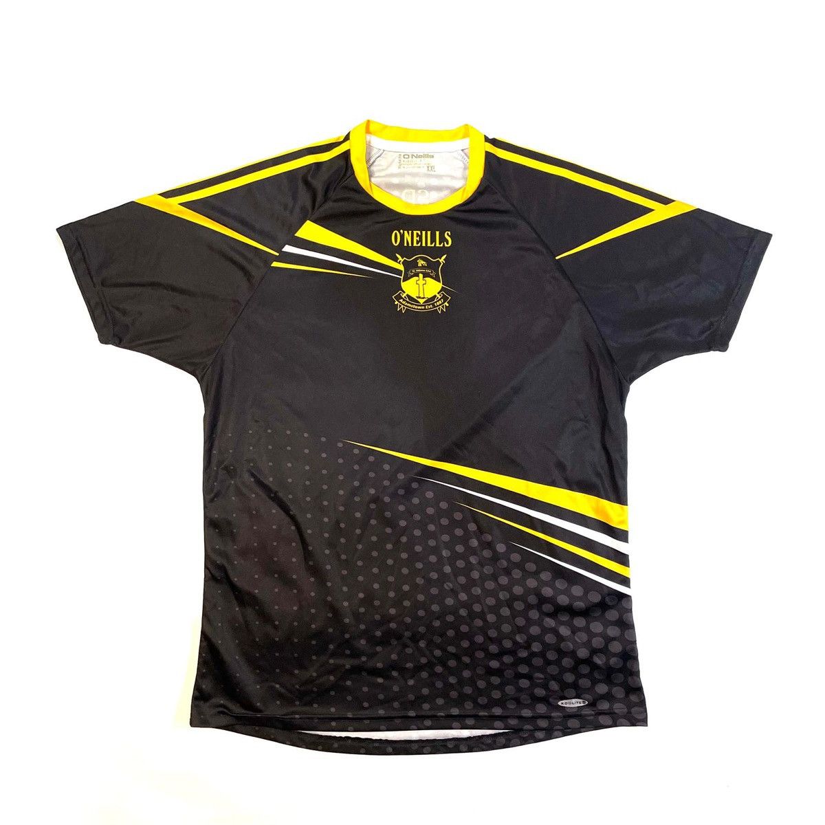 O'Neill Black and yellow O'Neills Adamstown GAA jersey shirt tee Size US XXL / EU 58 / 5 - 1 Thumbnail