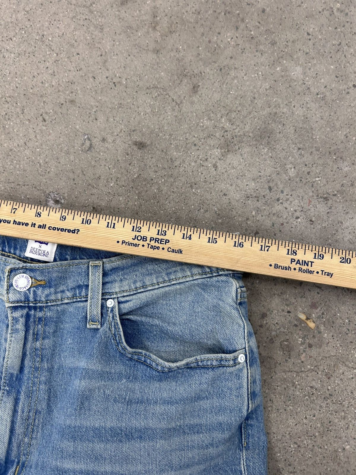 Levi's Levis x Deepika Padukone Jeans Blue Denim Flare Wide Leg Size 32" / US 10 / IT 46 - 7 Thumbnail