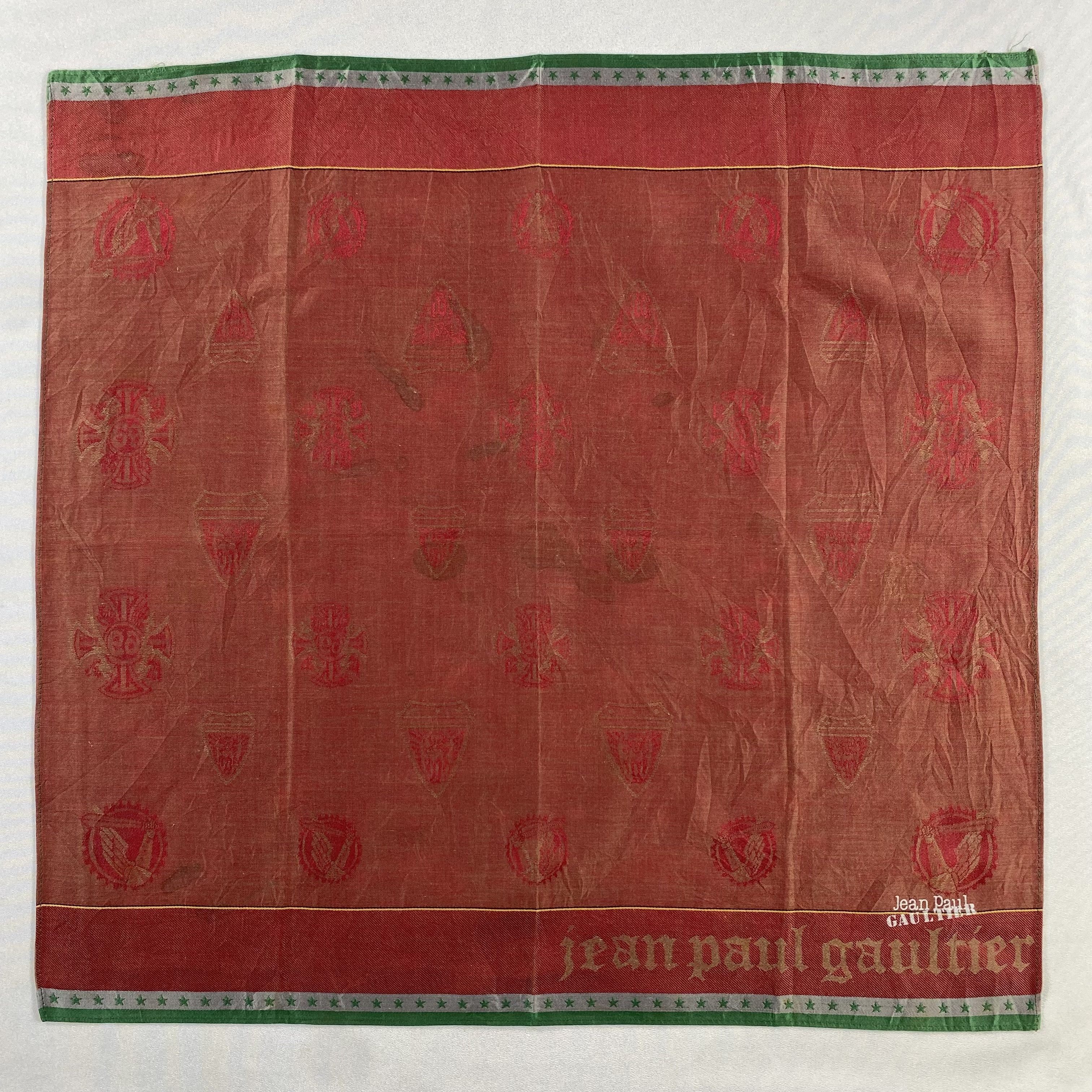 Jean Paul Gaultier × Vintage Jean Paul Gaultier Bandana/ Handkerchief / Neckerchief-P1307 Size ONE SIZE - 1 Thumbnail