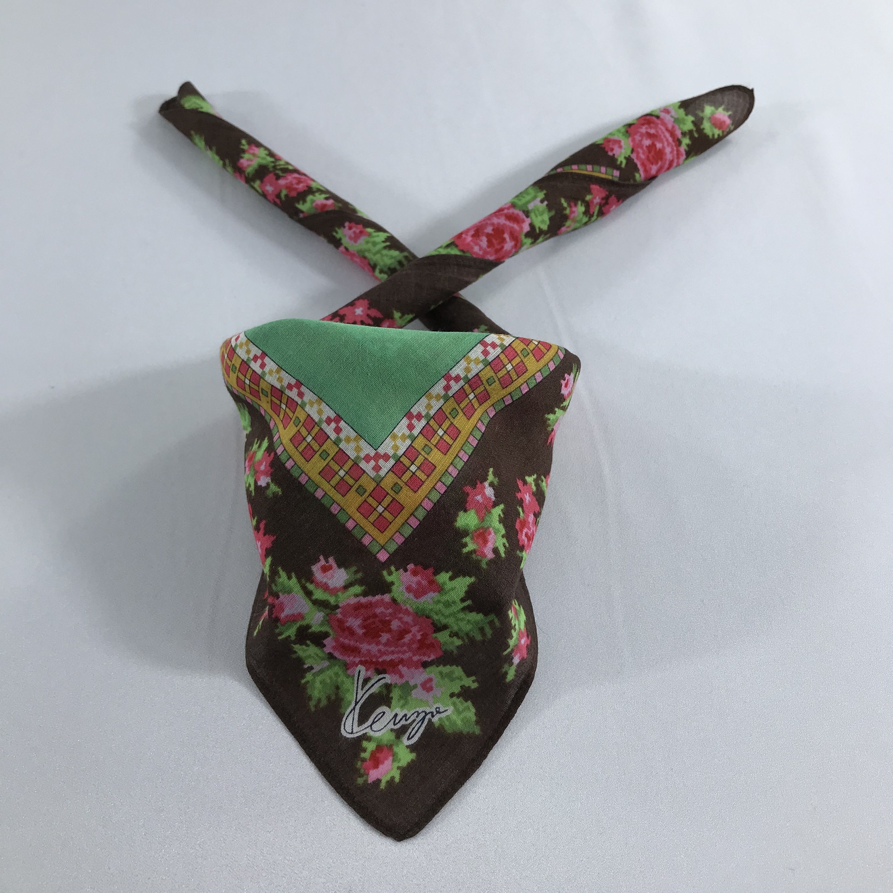 Kenzo Kenzo Handkerchief Neckerchief Bandana H1095 Size ONE SIZE - 1 Thumbnail
