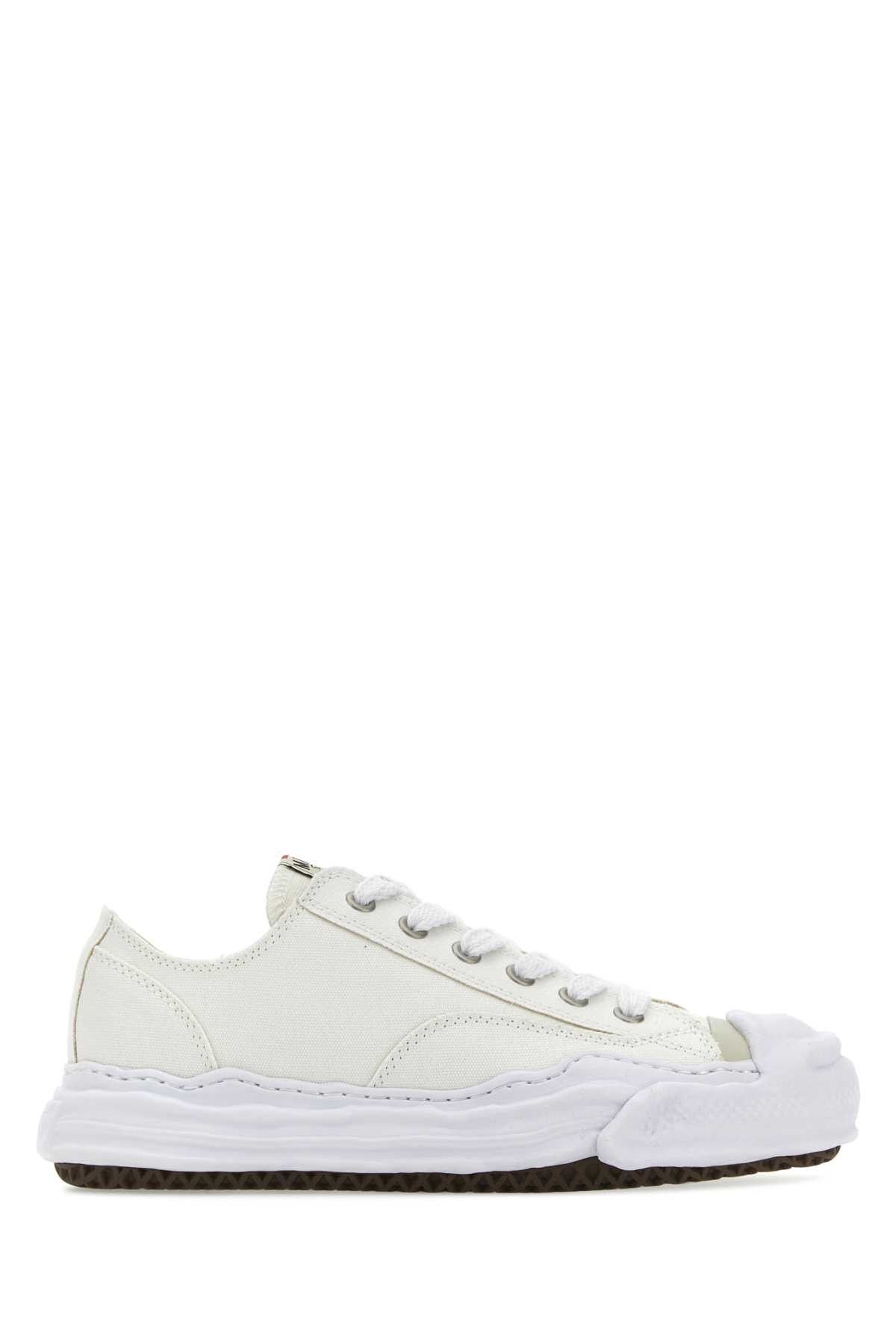 image of Miharayasuhiro White Canvas Sneakers, Men's (Size 9)