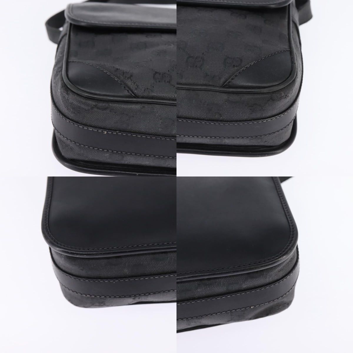 Gucci GUCCI GG Canvas Shoulder Bag Black Gold 001 261 001 261 Size ONE SIZE - 10 Thumbnail