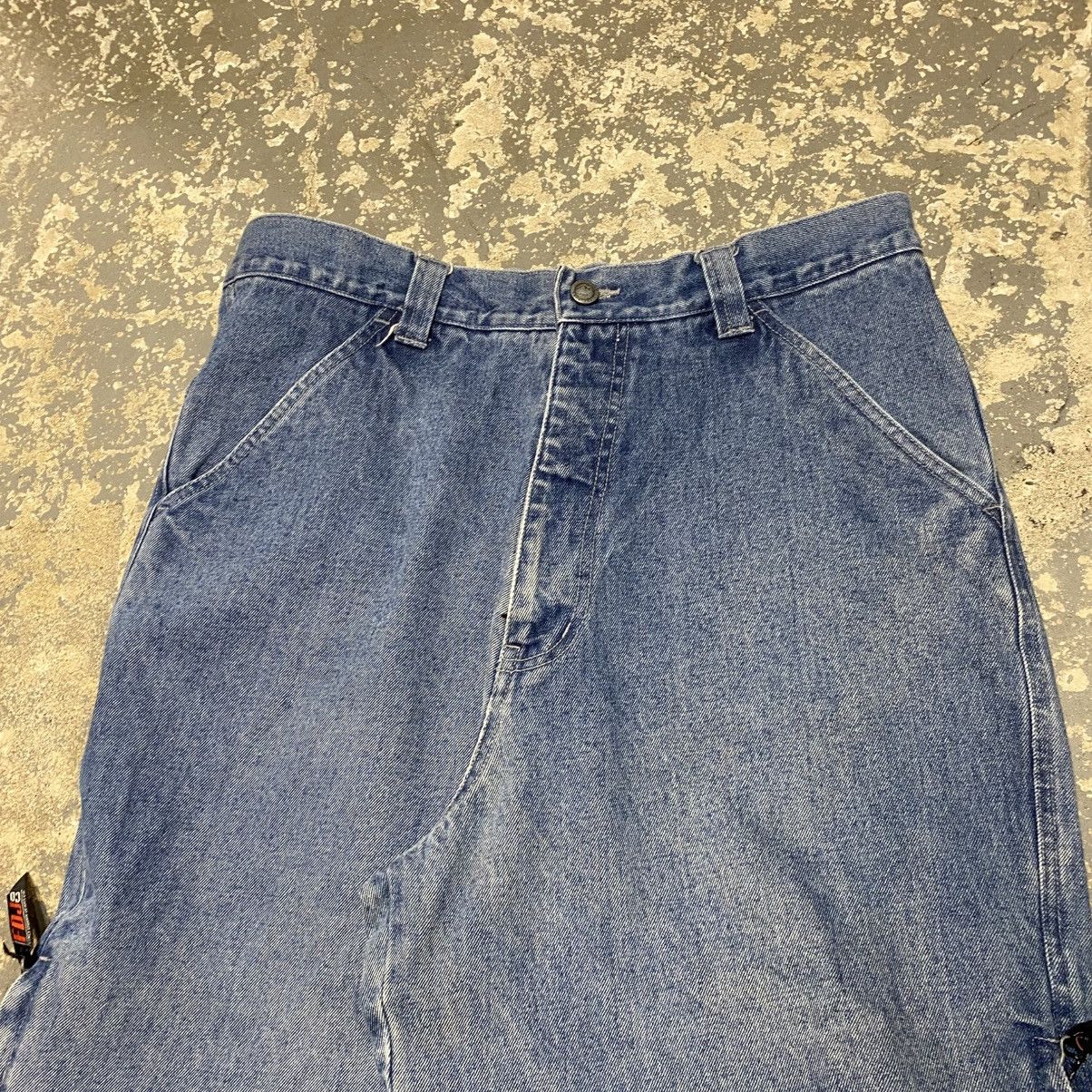 JNCO × Vintage Vintage First Down Denim Big Pocket Y2K Embroidered Baggy Pa Size US 35 - 13 Thumbnail