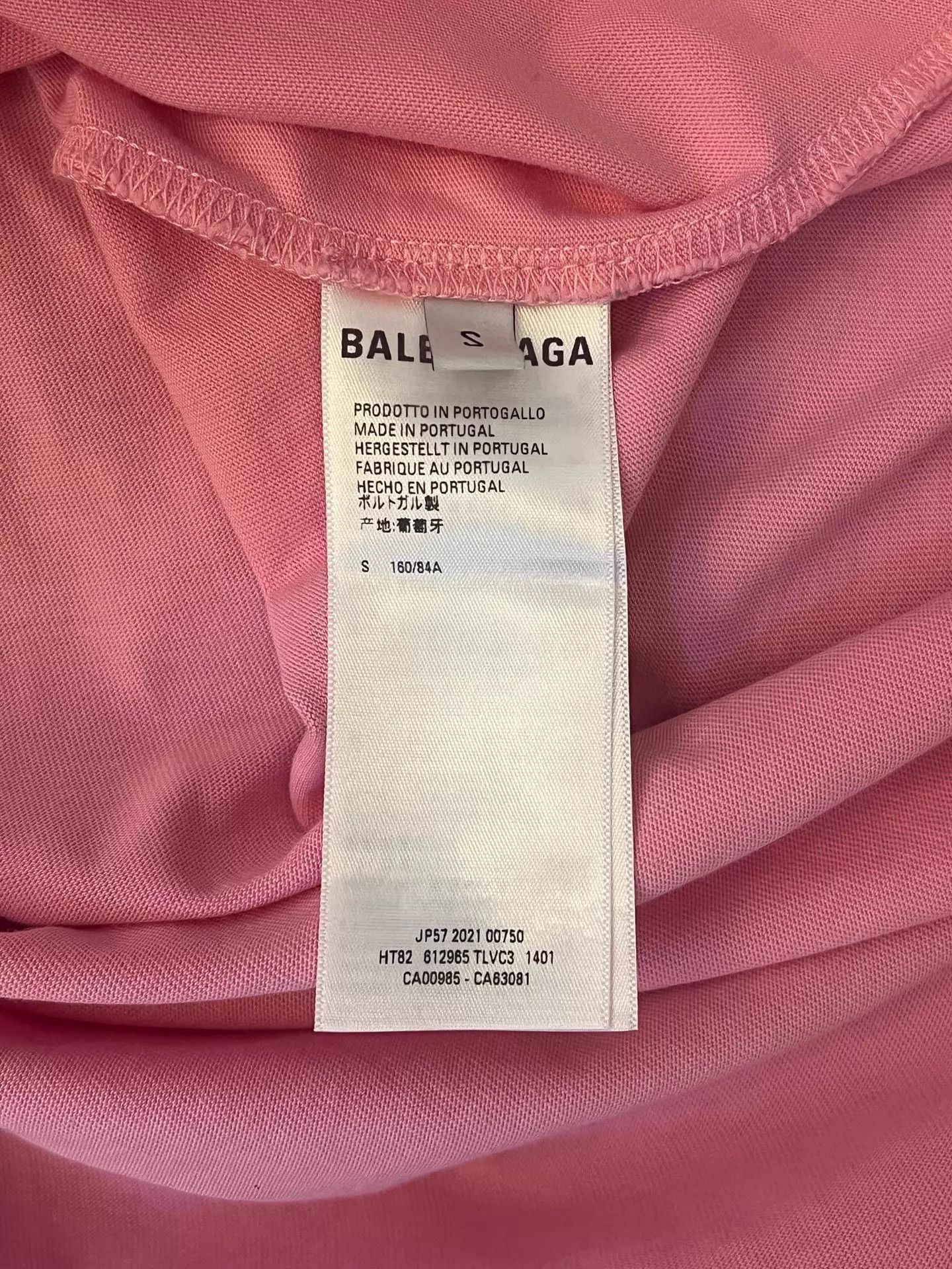 Balenciaga Balenciaga Qixi FW21 Heart Crewneck SS T-Shirt Unisex Pink S Size S / US 4 / IT 40 - 4 Thumbnail