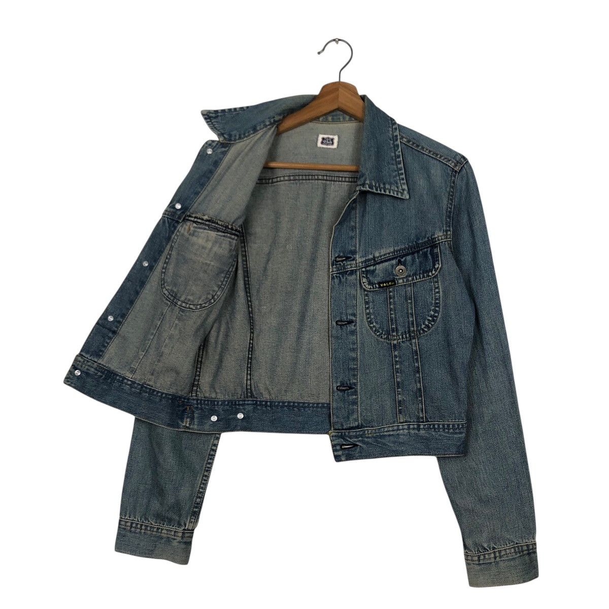 Japanese Brand 📌Cropped Biker Trucker Denim Jacket Vale Hysteric Glamour Size US L / EU 52-54 / 3 - 15 Thumbnail