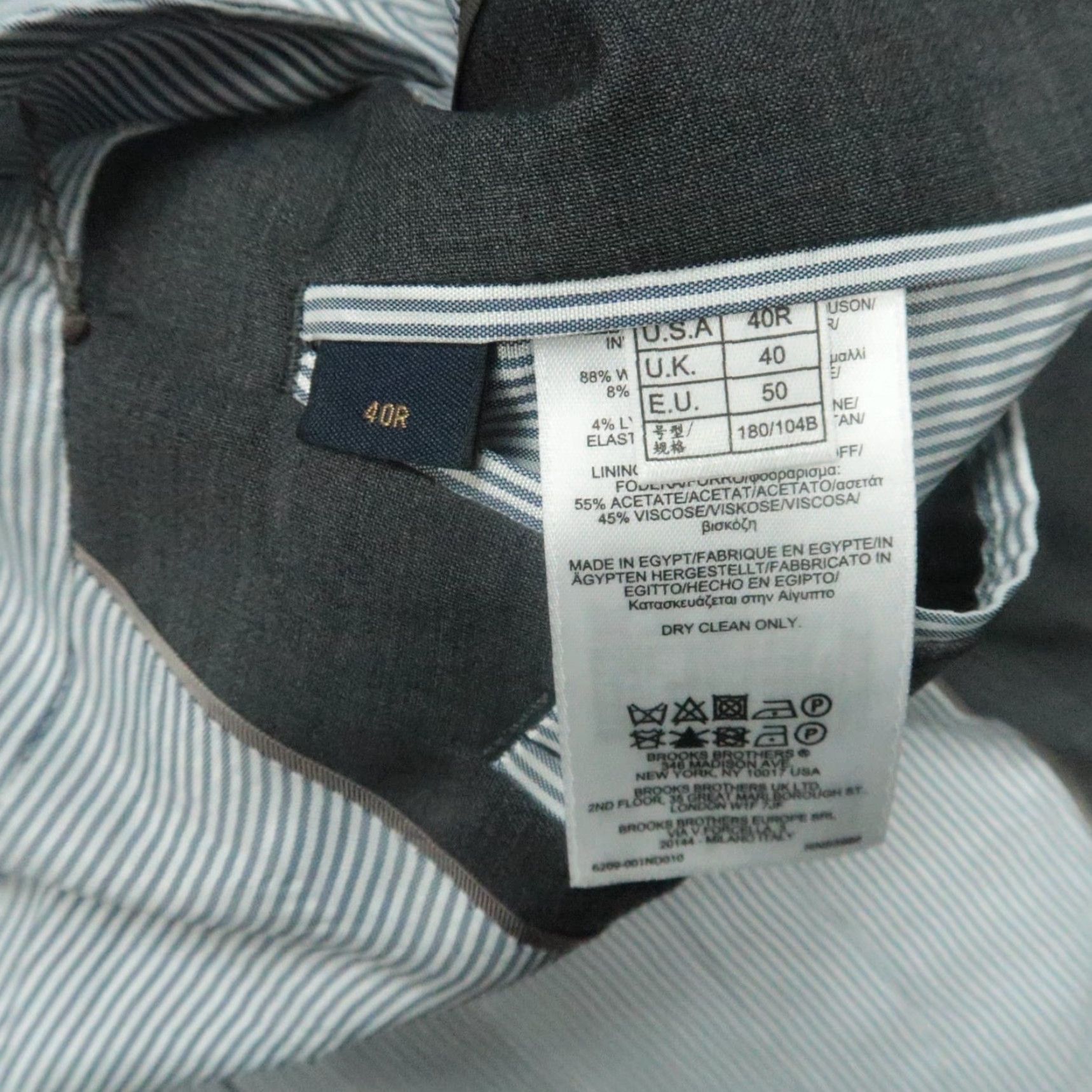 Brooks Brothers Brooks Brothers Blazer Mens 40R Gray Explorer Madison Fit Wool Sport Coat Size 40R - 6 Thumbnail