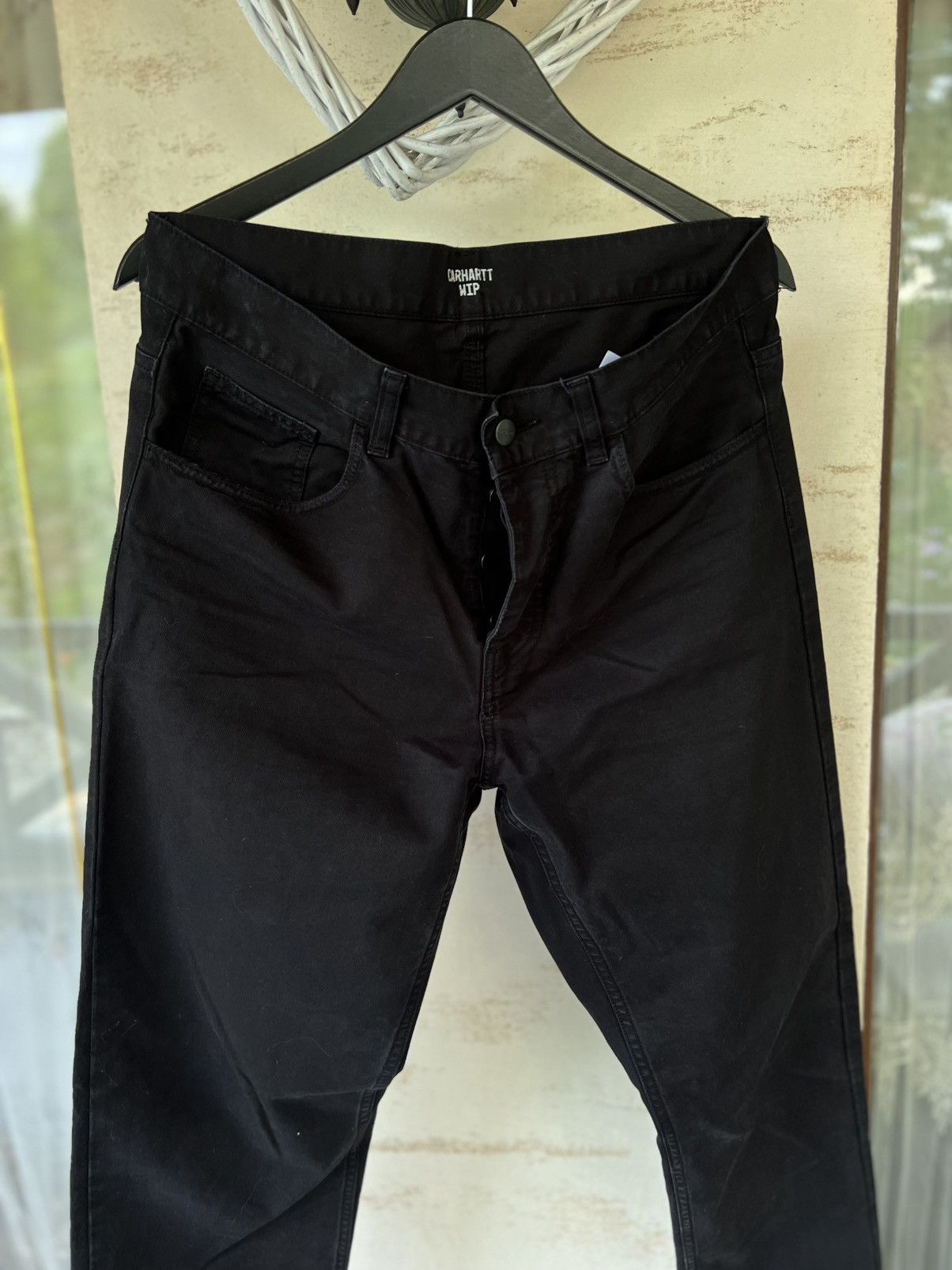 Carhartt 🖤Vintage Disstressed Y2K Style Carhartt Simple Black Jeans Size US 30 / EU 46 - 5 Thumbnail