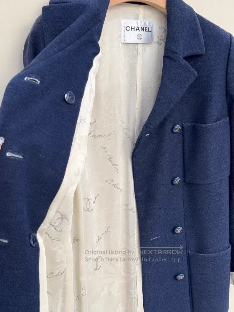 Chanel Chanel Denim blue windbreaker double-breasted Size XXS / US 00 / IT 34 - 6 Thumbnail