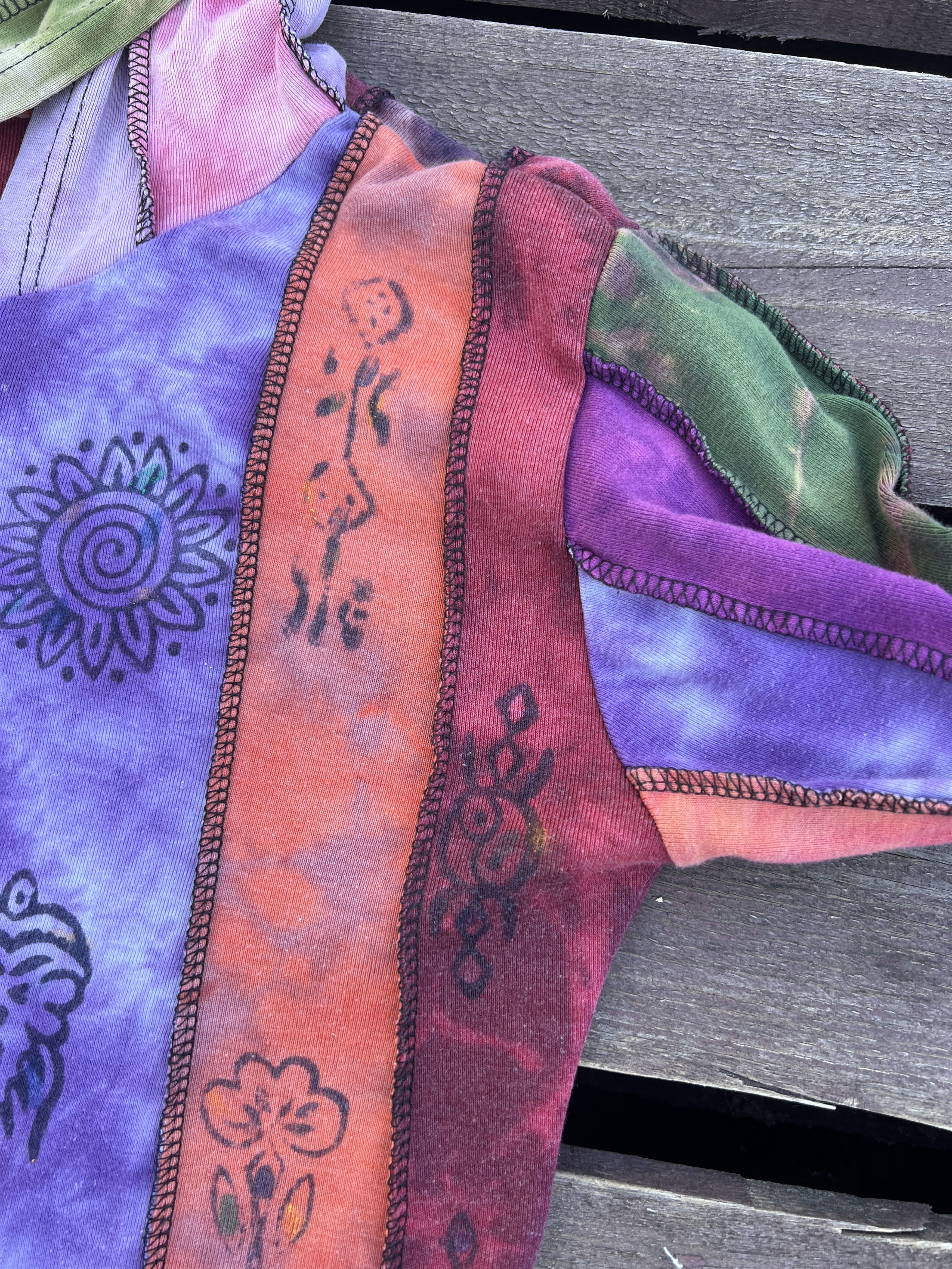 Vintage Avant Garde Y2K Nepal Patchwork Zip Elf Hoodie Vintage Size US M / EU 48-50 / 2 - 11 Thumbnail