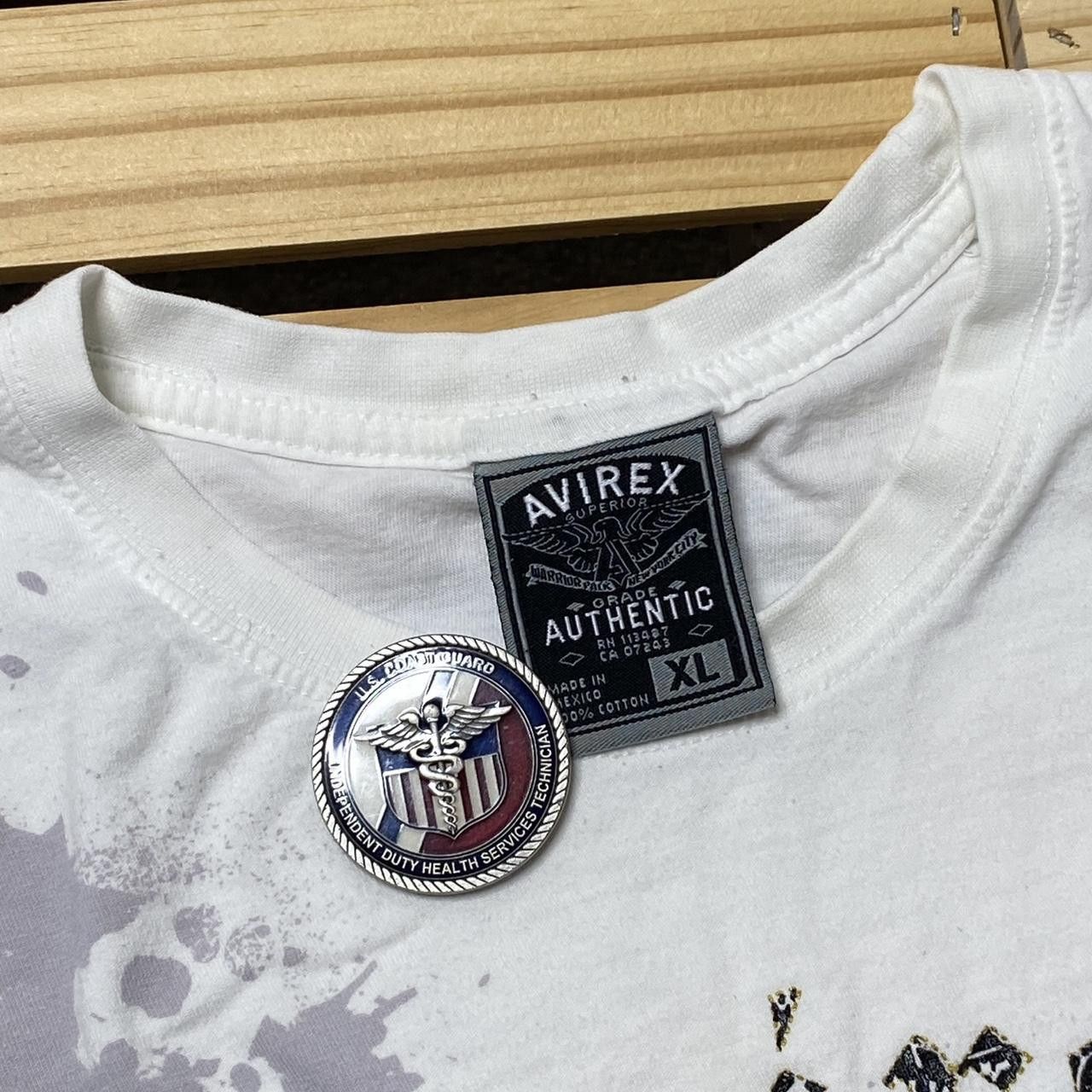 Avirex Vintage Avirex White Boxy Y2K Skull Tee Size XL Size US XL / EU 56 / 4 - 3 Thumbnail