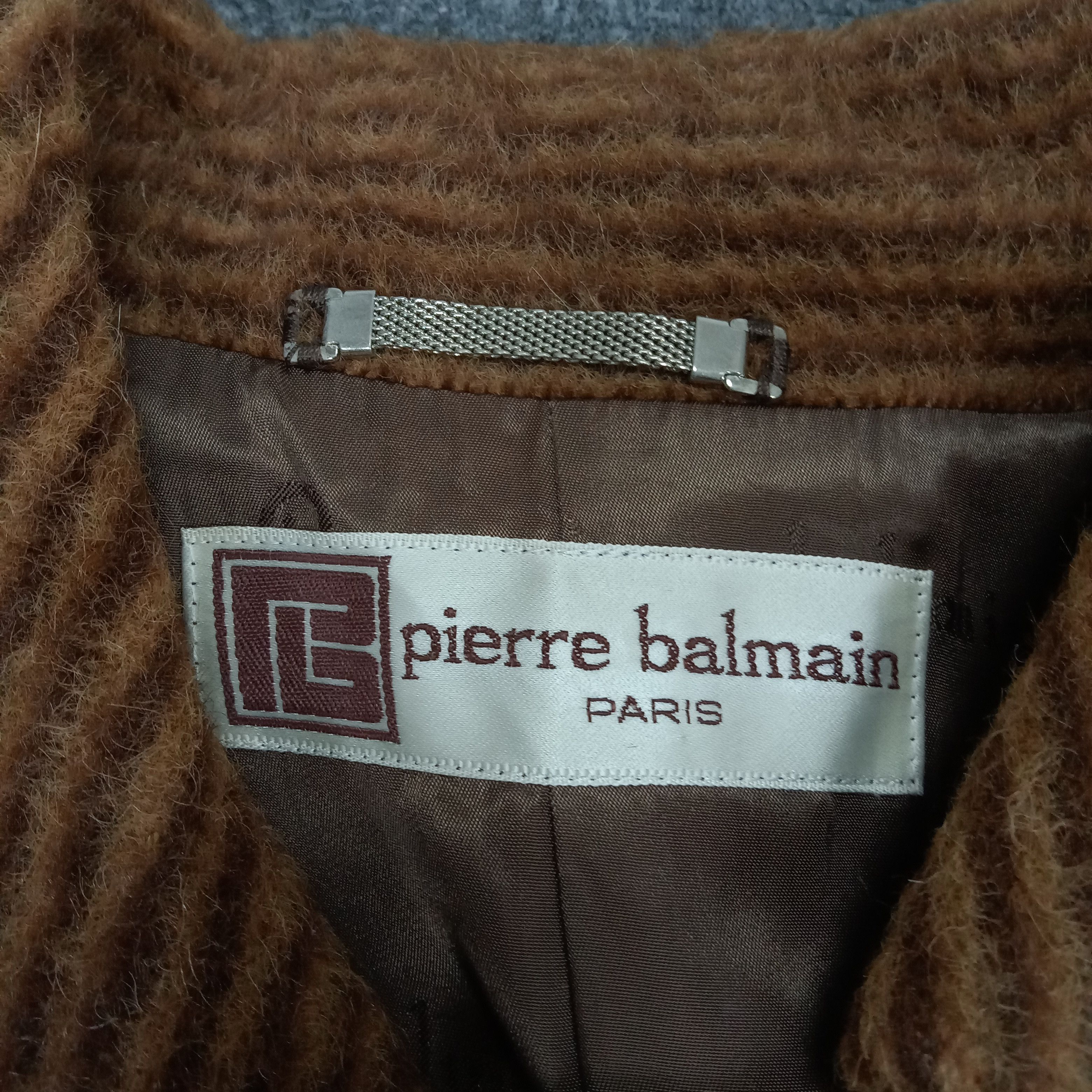 Pierre Balmain × Vintage Pierre Balmain Paris Fleece Wool Coat Size US S / EU 44-46 / 1 - 5 Thumbnail