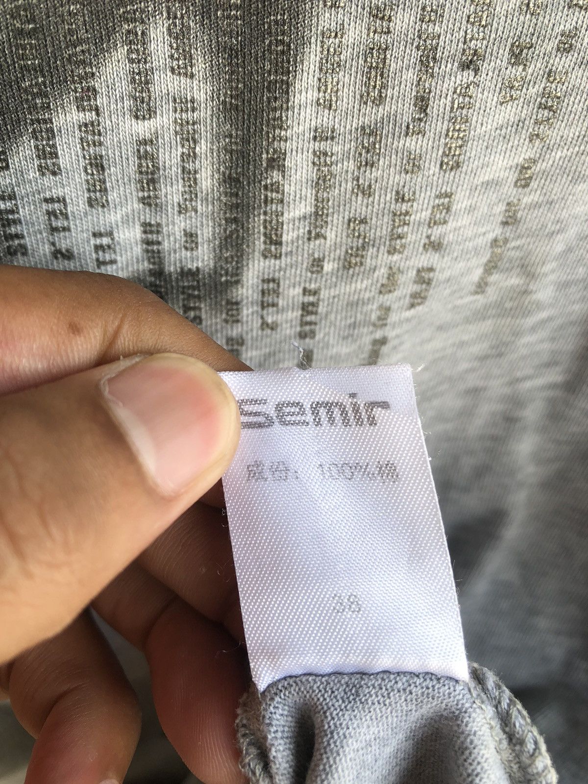 If Six Was Nine Japanese Gothic Poem Semir LongSleeve Hysteric Style Size US XL / EU 56 / 4 - 8 Thumbnail