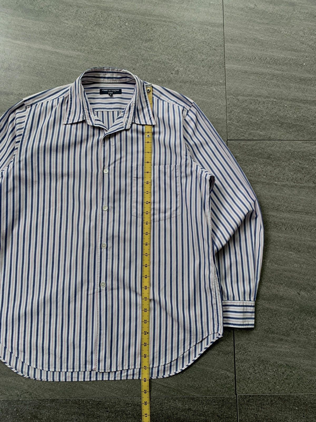 Comme des Garcons Homme FREE TAX! CDGH Striped Longsleeve Shirts Size US S / EU 44-46 / 1 - 9 Thumbnail