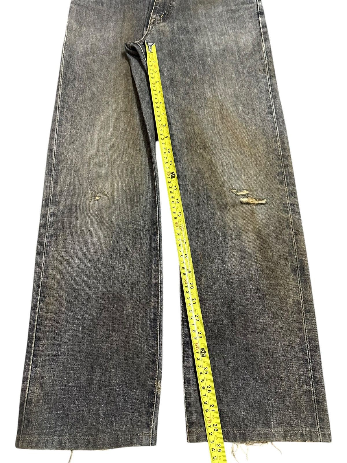 Edwin Vintage Edwin 503 Mud Wash Style Distress Loose Jeans Size US 29 - 15 Thumbnail