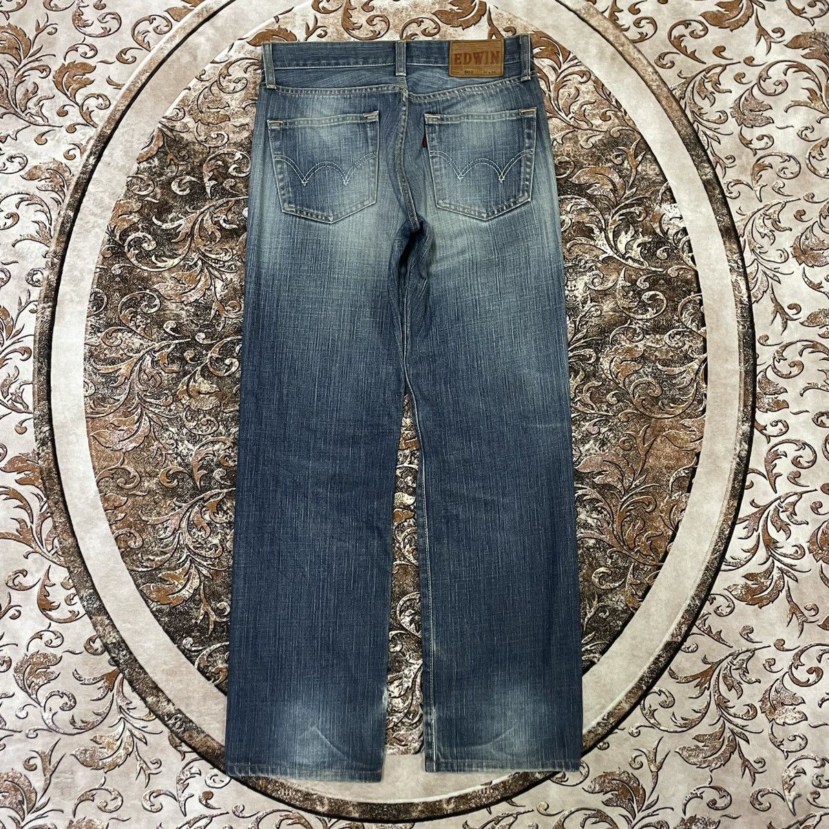 Edwin 🔥Vintage Edwin 503 Stoned Washed Distress Denim Jeans Size US 30 / EU 46 - 4 Thumbnail