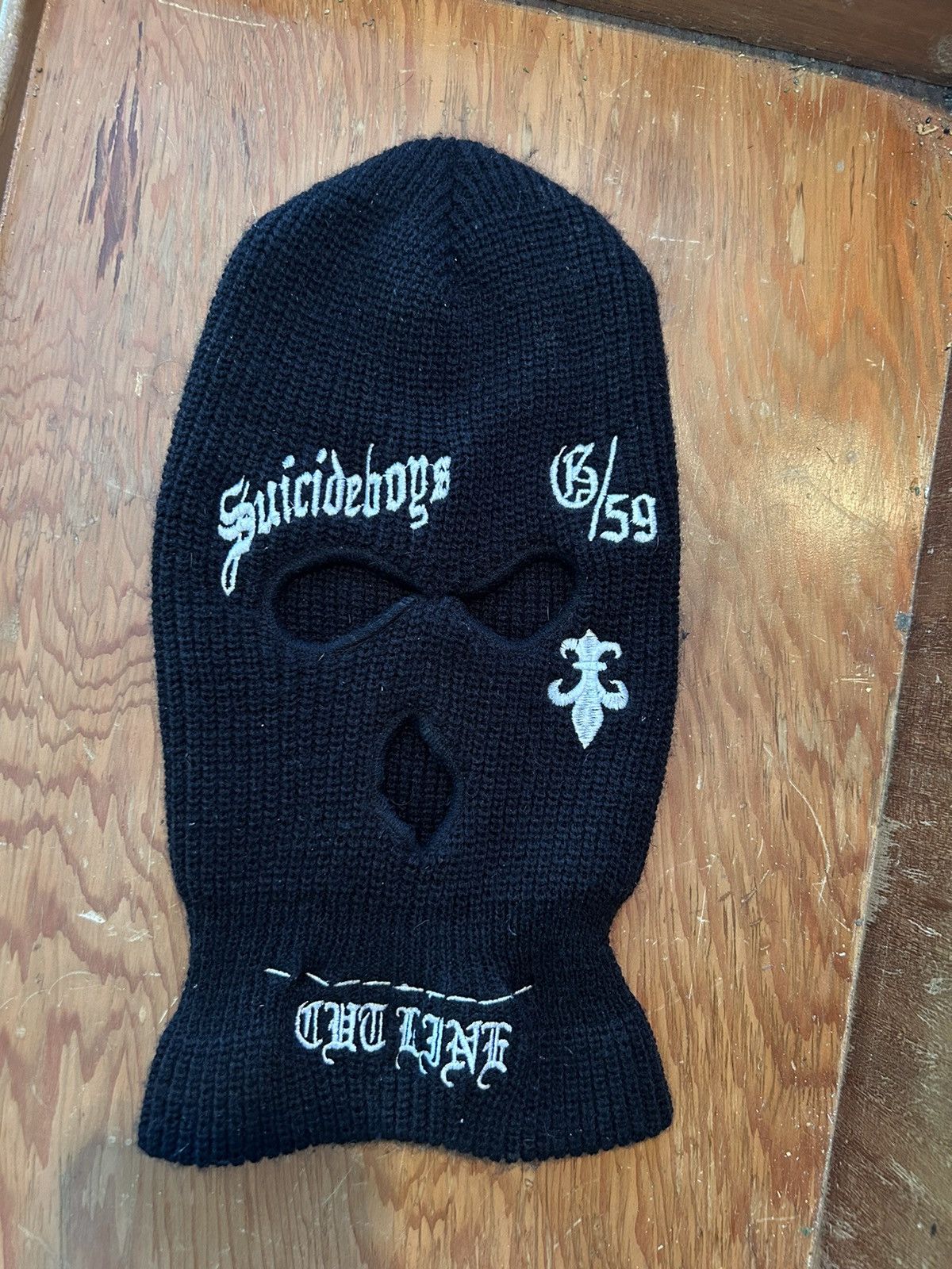 image of G59 Records x Pouya Uicideboy Merch G59 $Uicideboy$ Ski Mask Balaclava in Black, Men's