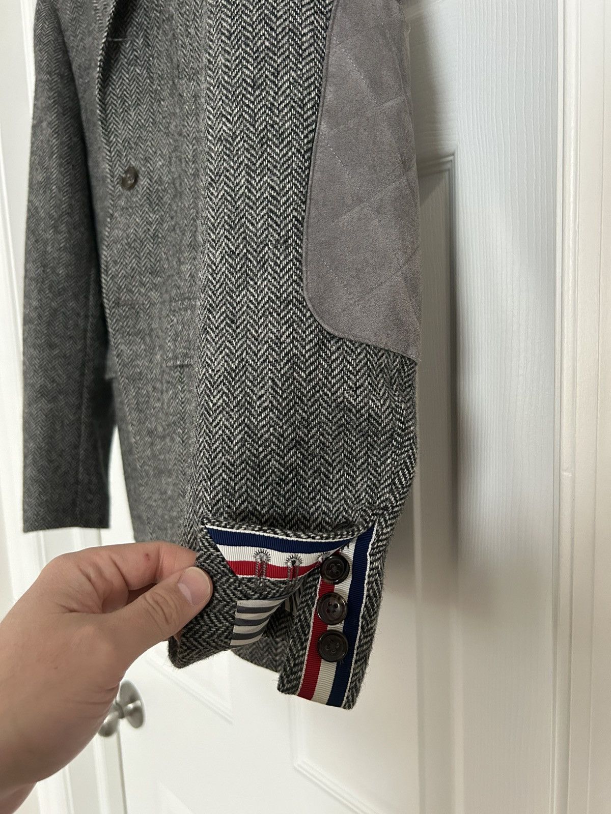 Thom Browne Thom Browne Herringbone blazer sz 1 Size 38R - 2 Thumbnail