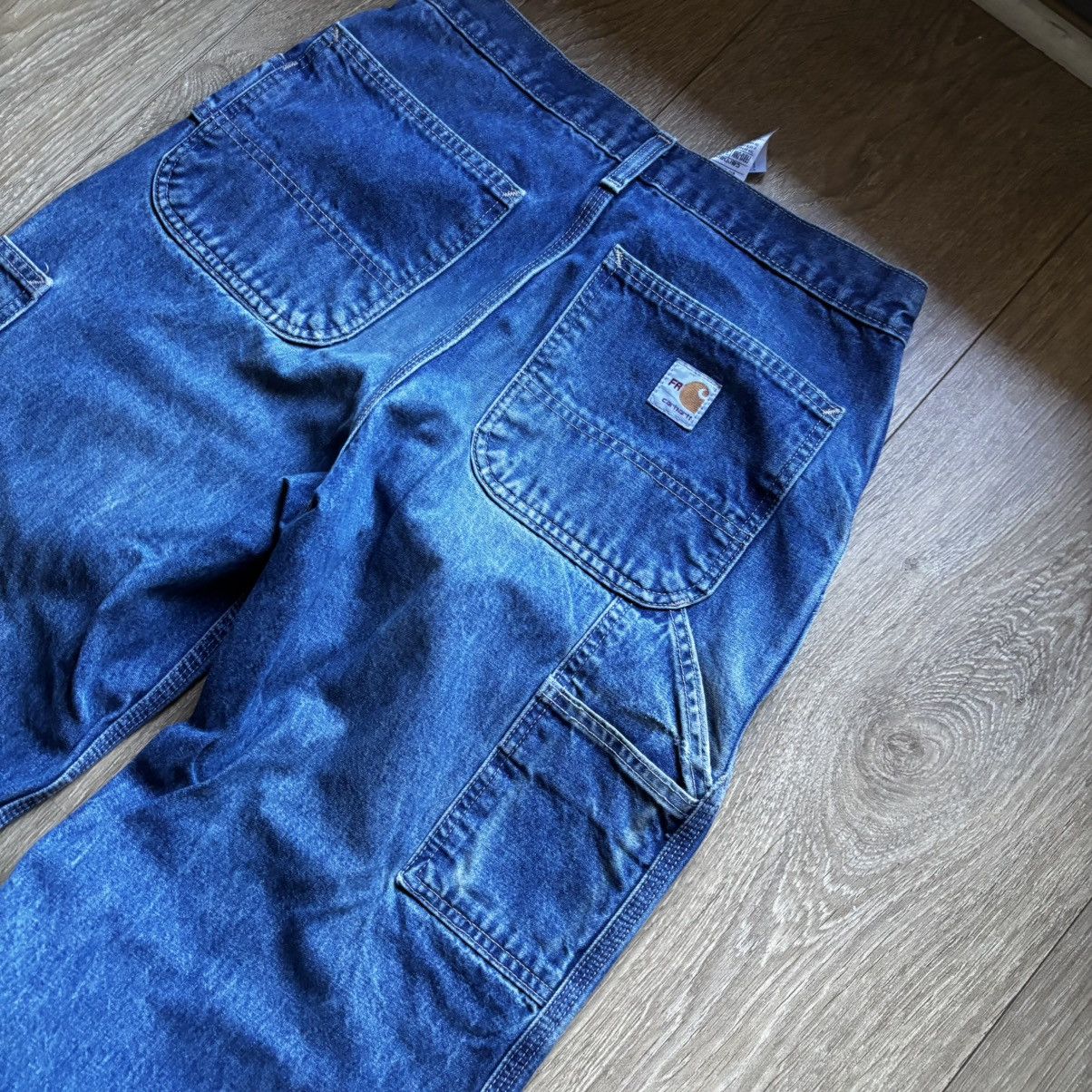 Carhartt Carhartt Faded & Distressed Loose Fit Carpenter Denim Size US 31 - 2 Thumbnail