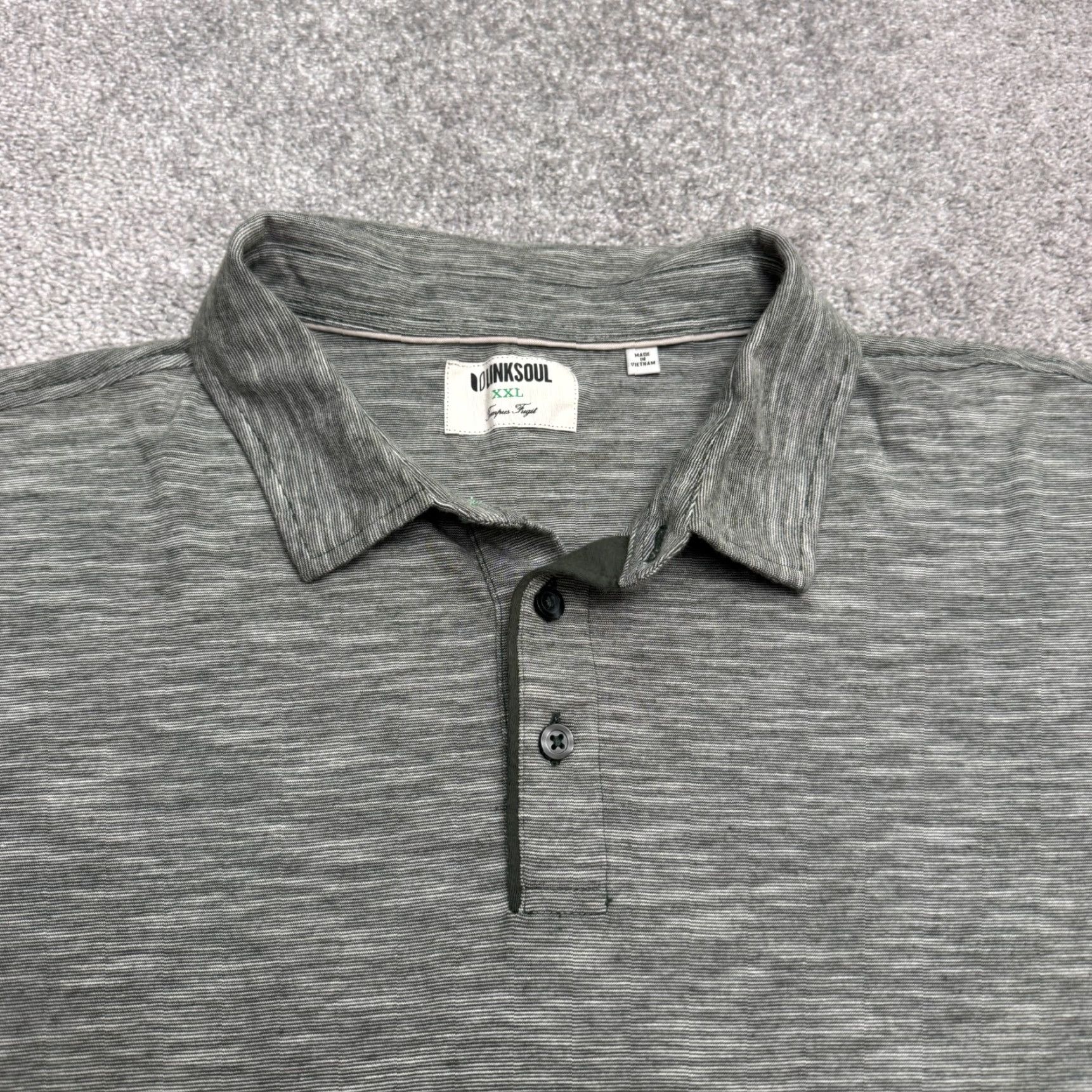 Vintage Linksoul Polo Shirt Mens XXL Heathered Gray Short Sleeve Golf Top Polo Shirt Mens XXL Gray Heathered Short Sleeve Golf Top Size US XXL / EU 58 / 5 - 4 Thumbnail
