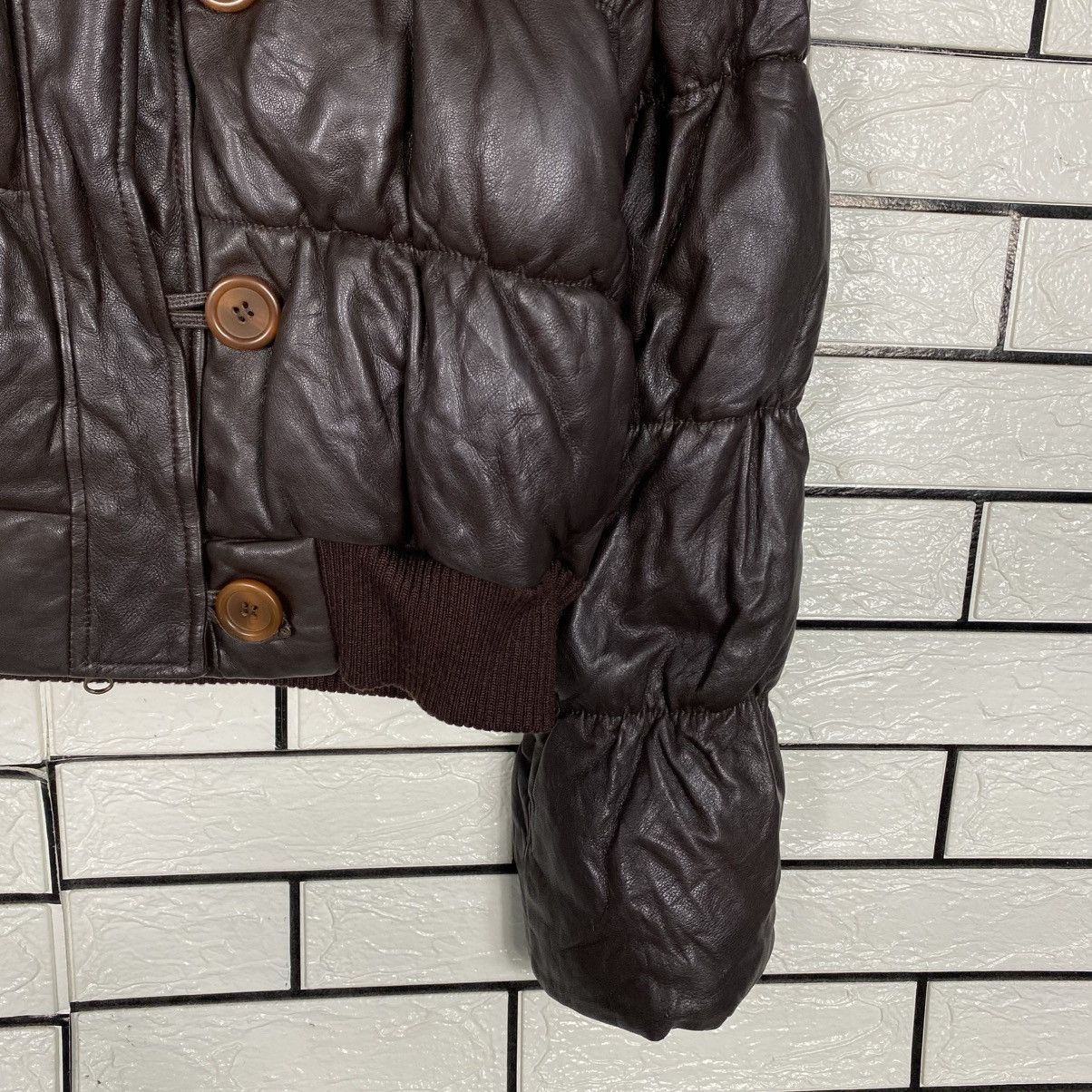 Japanese Brand 📌Vintage Cropped Leather Jacket Unbranded Mink Fur Collar Size US M / EU 48-50 / 2 - 6 Thumbnail