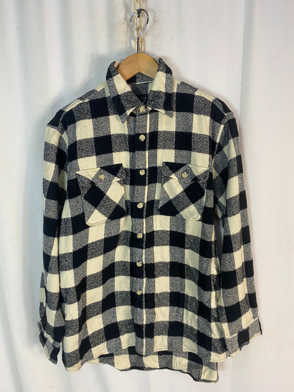 Flannel × Japanese Brand × Vintage Vintage safari rookie wool flannel button up shirt Size US L / EU 52-54 / 3 - 1 Thumbnail