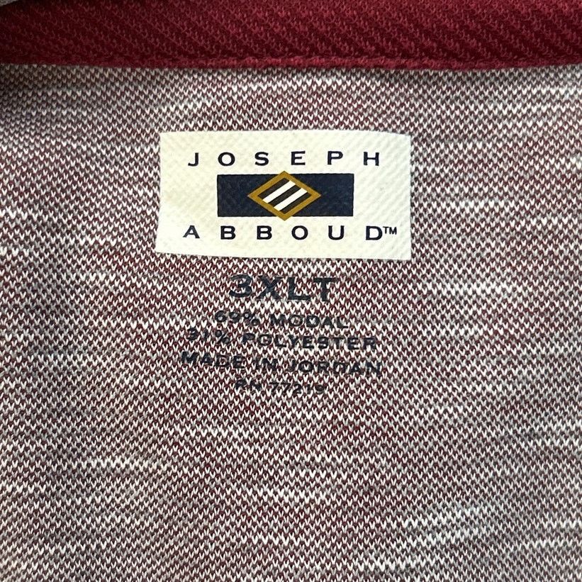 Joseph Abboud Joseph Abboud Mens 3XLT PolyModal Heathered Tee Shirt Size US XXL / EU 58 / 5 - 4 Thumbnail