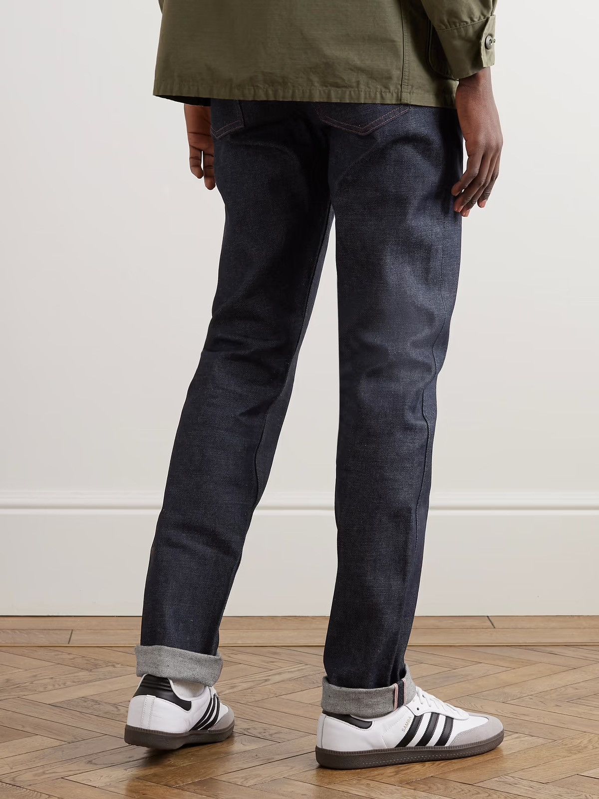 image of A P C Petit New Standard Skinny-Fit Dry Selvedge Jeans in Navy, Men's (Size 31)