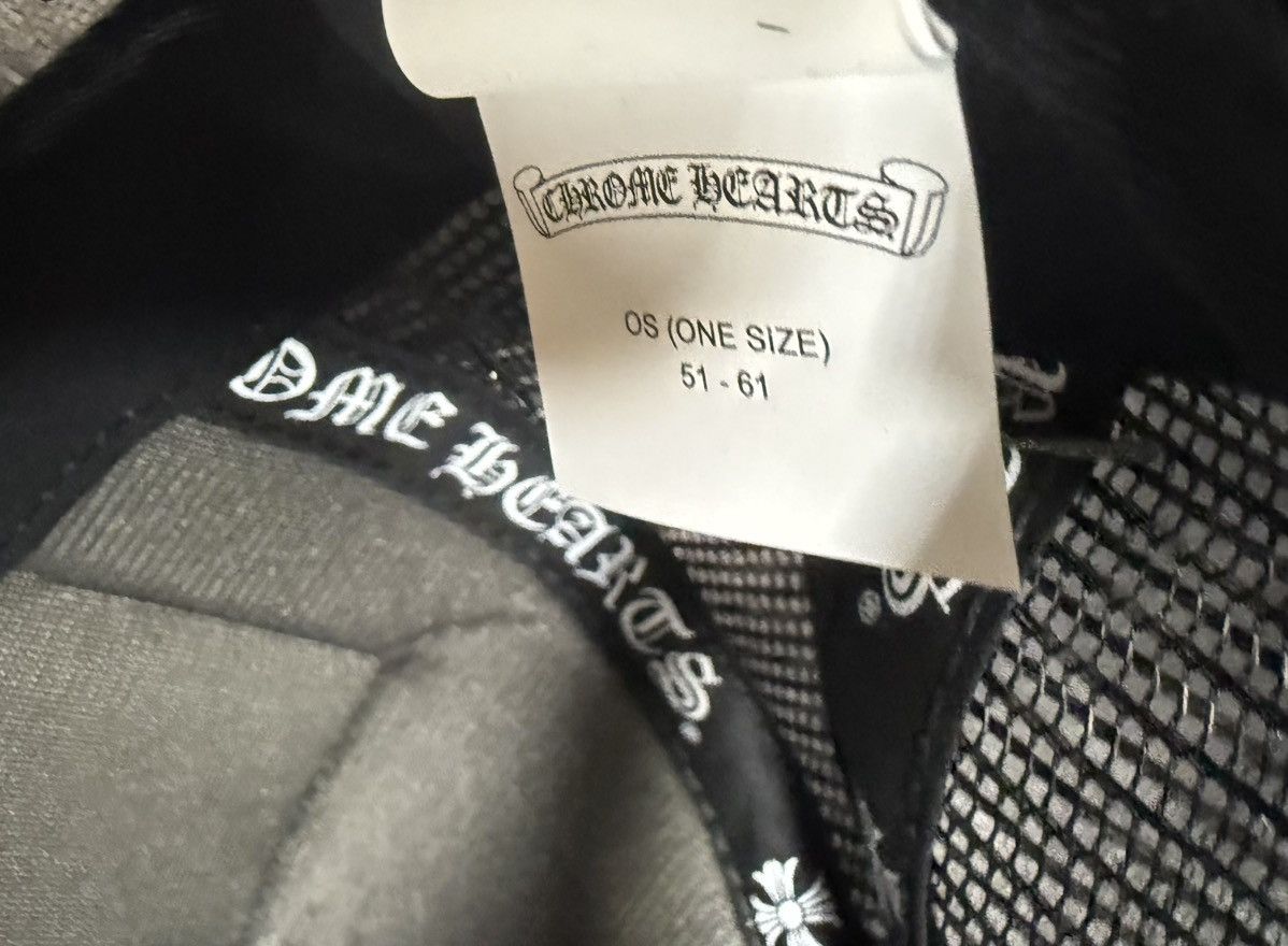 Chrome Hearts Chrome Hearts NYC Exclusive CH Patch Trucker Hat Black White Size ONE SIZE - 4 Thumbnail