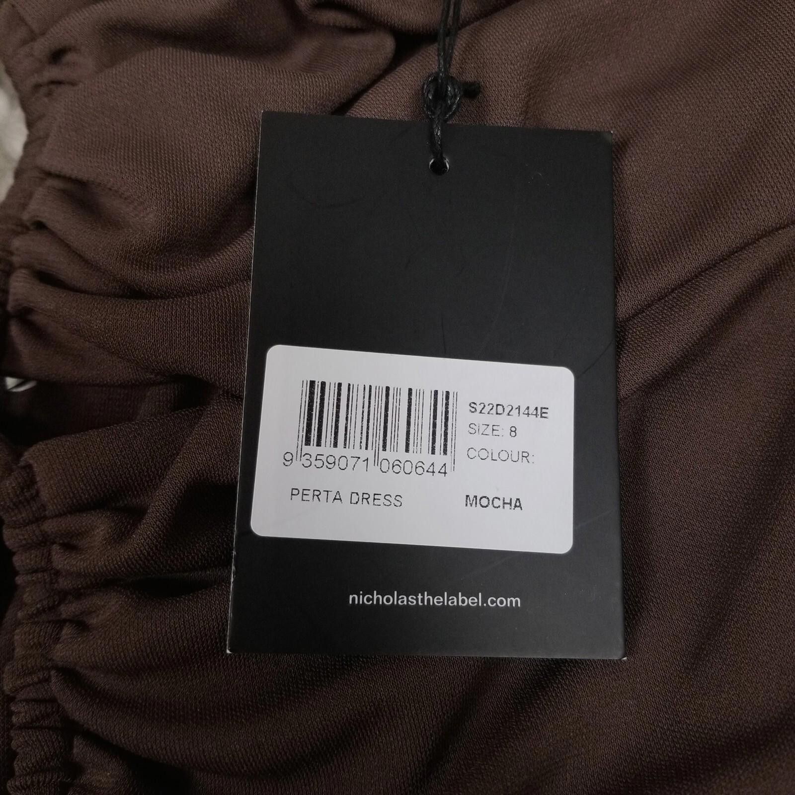 NICHOLAS NWT Nicholas Perta Dress Mocha Brown Sz 8 Size M / US 6-8 / IT 42-44 - 9 Thumbnail