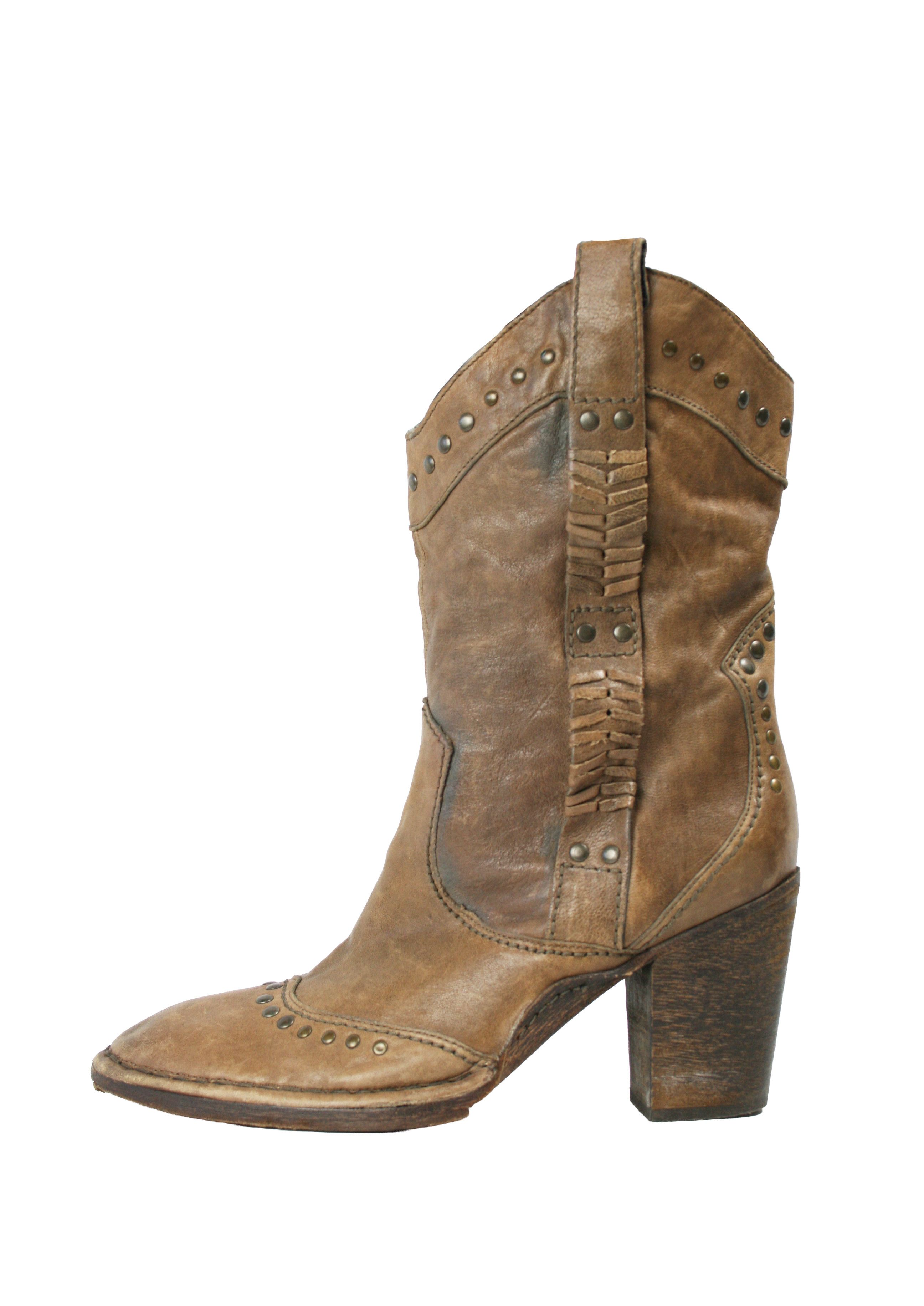 A.S.98 90S Airstep Rockstuds Sheriff Cowboy Western Boots Vintage Size US 11 / IT 41 - 1 Thumbnail