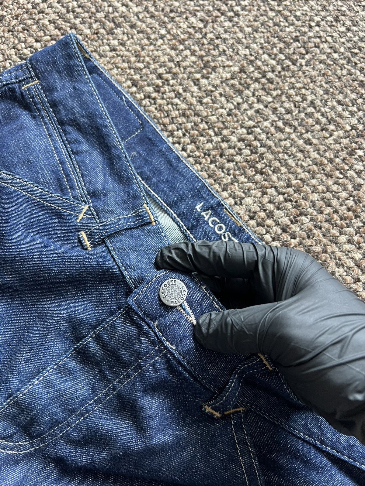 Lacoste VINTAGE LACOSTE AVANT-GARDE DENIM PANTS BIG LOGO Y2K 28 SIZE Size US 28 / EU 44 - 10 Thumbnail