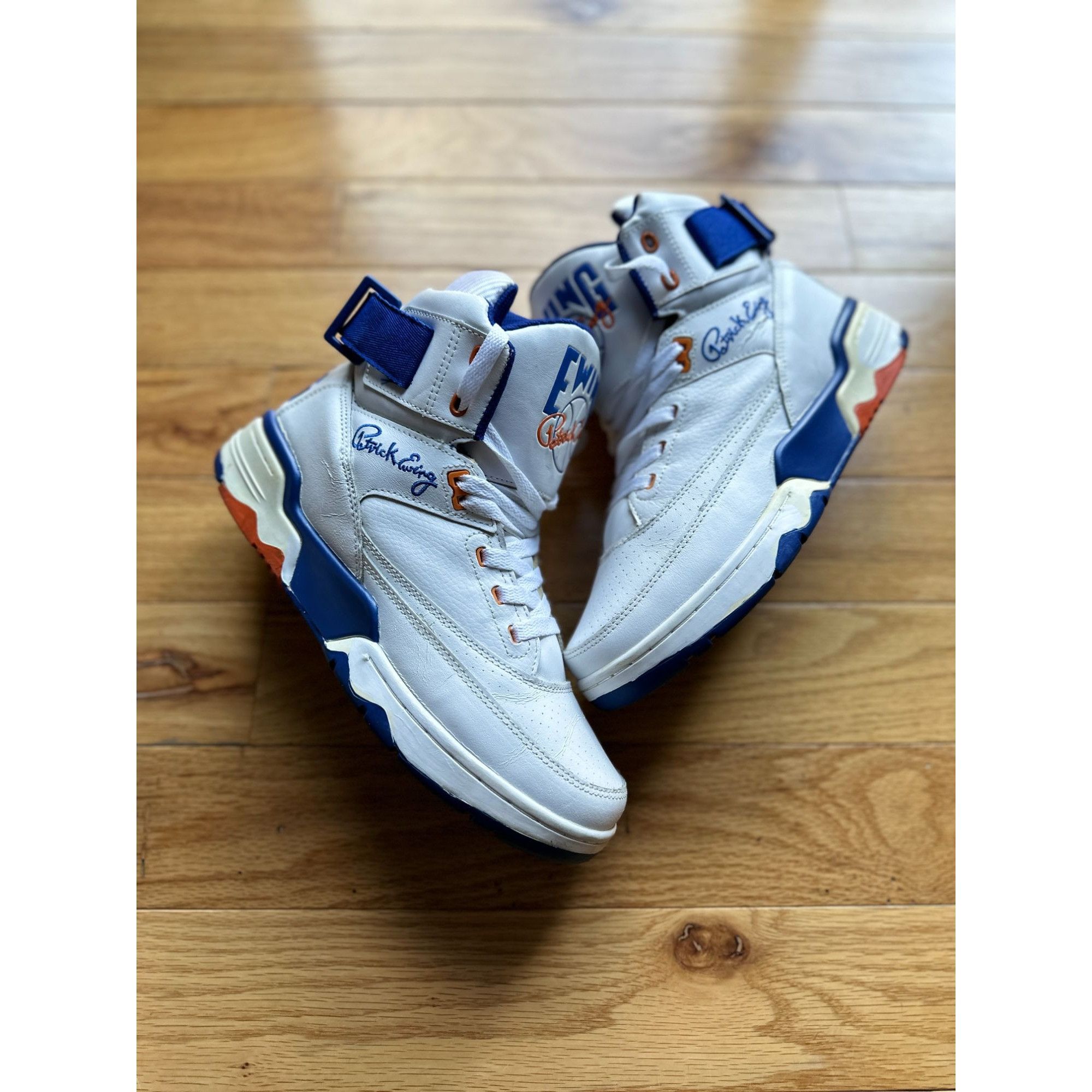 VINTAGE OCCASION EWING 33 HI 'BLANC ROYAL ORANGE HOMME TAILL