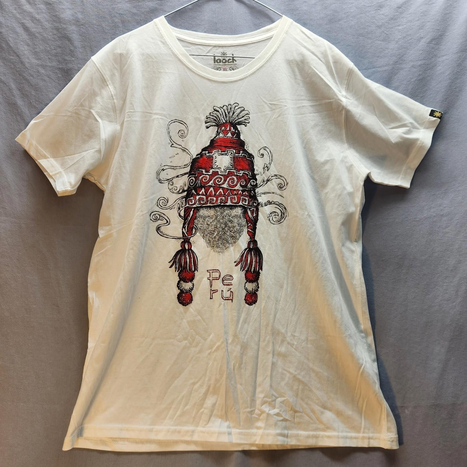 Designer Looch Peru Graphic Tshirt White Size XL Size US XL / EU 56 / 4 - 1 Thumbnail
