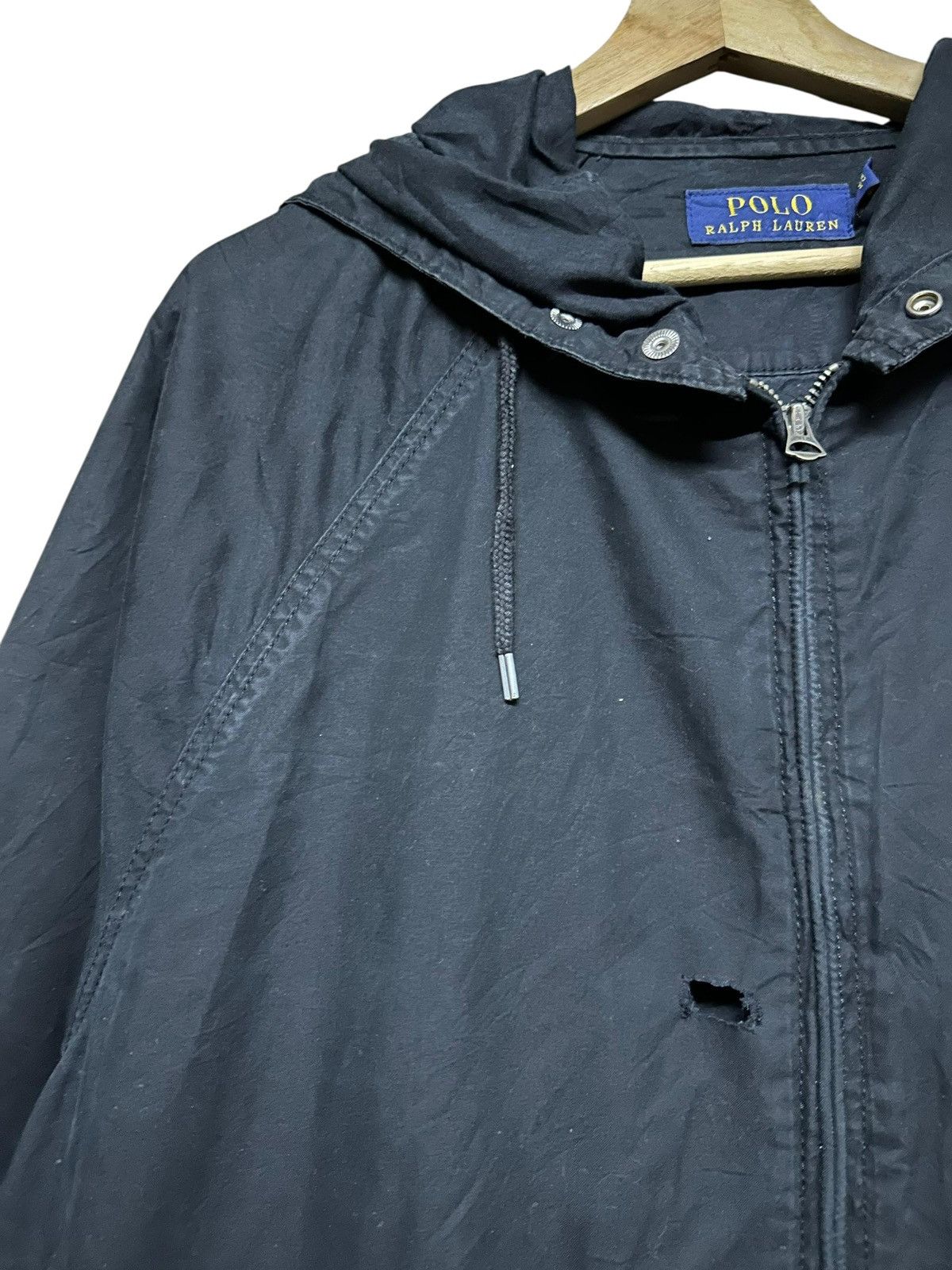 Polo Ralph Lauren Polo Ralph Lauren Black Bomber Zipper Hoodies Jacket Size US XL / EU 56 / 4 - 5 Thumbnail