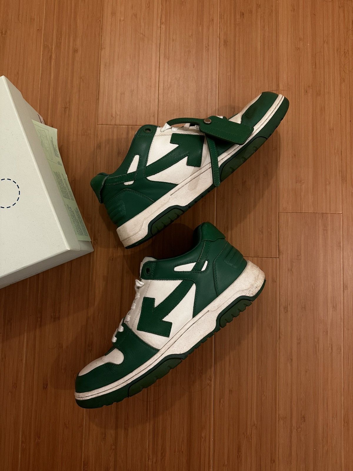 Off-White Off-White Out of Office Leather Sneakers Size US 9 / EU 42 - 1 Thumbnail