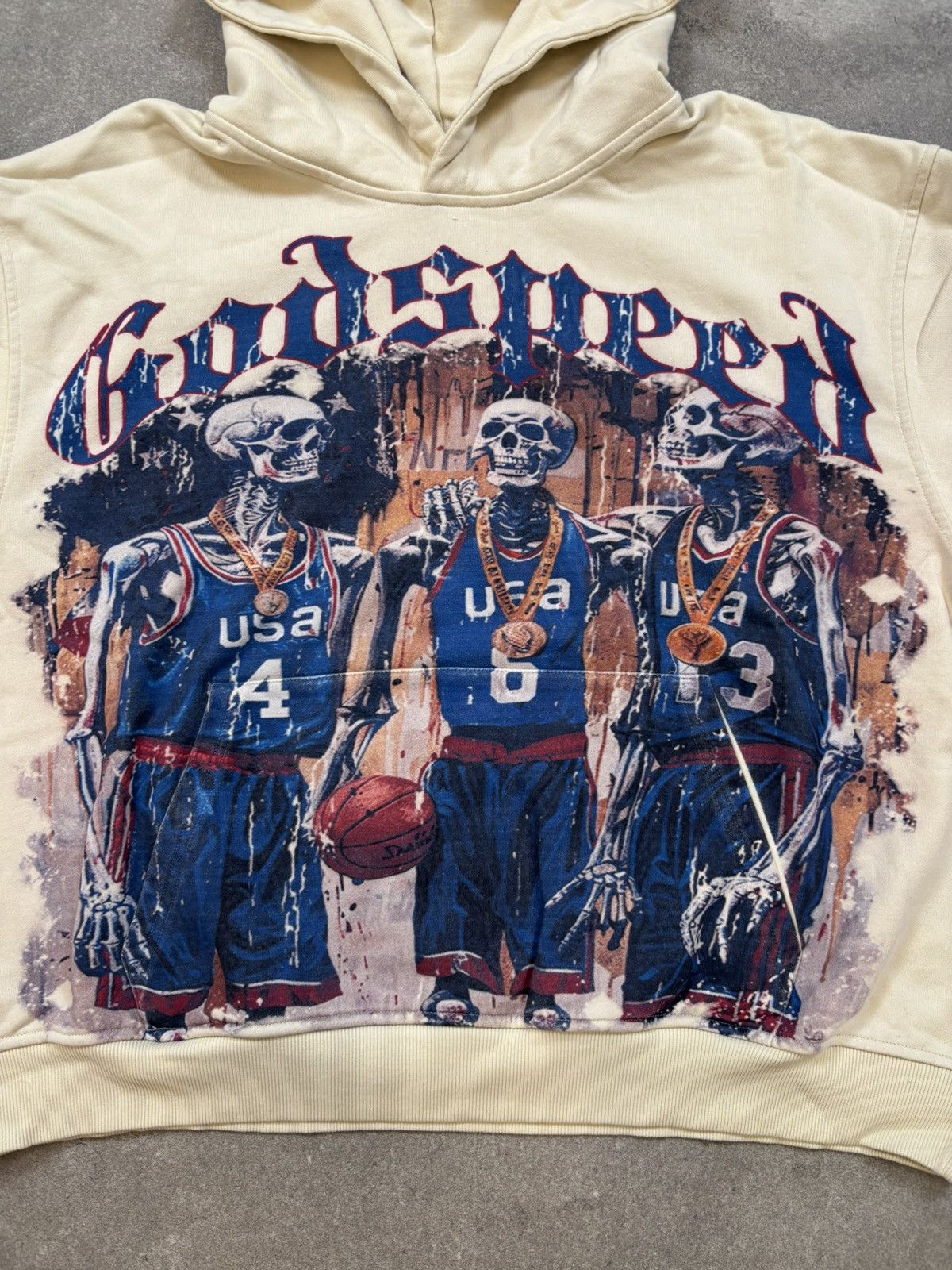 Godspeed Godspeed Dream Team 24 Hoodie, Bone Size US M / EU 48-50 / 2 - 3 Thumbnail