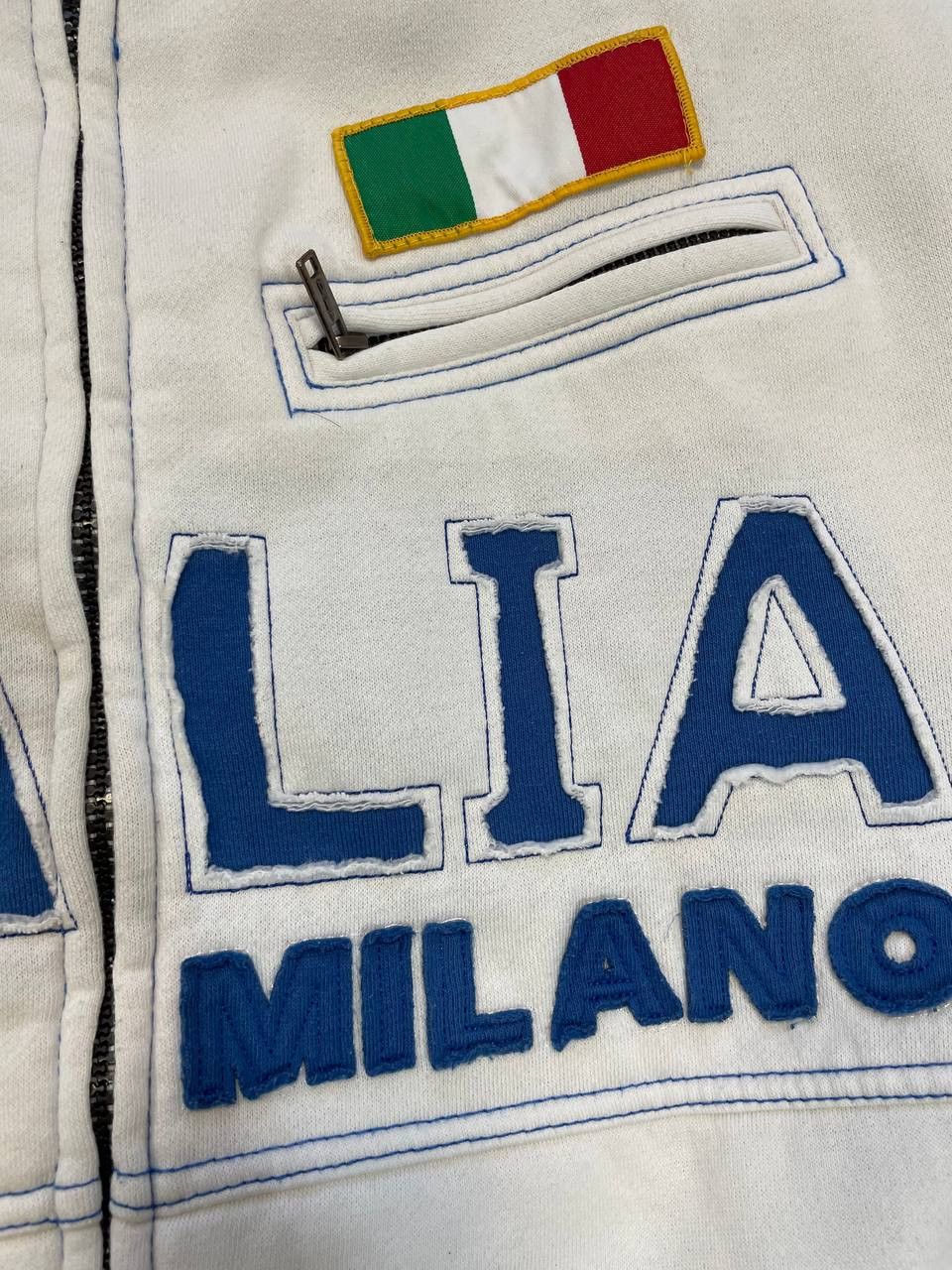 Other ITALIA VINTAGE Y2K ZIP UP Sweatshirt Size US M / EU 48-50 / 2 - 11 Thumbnail
