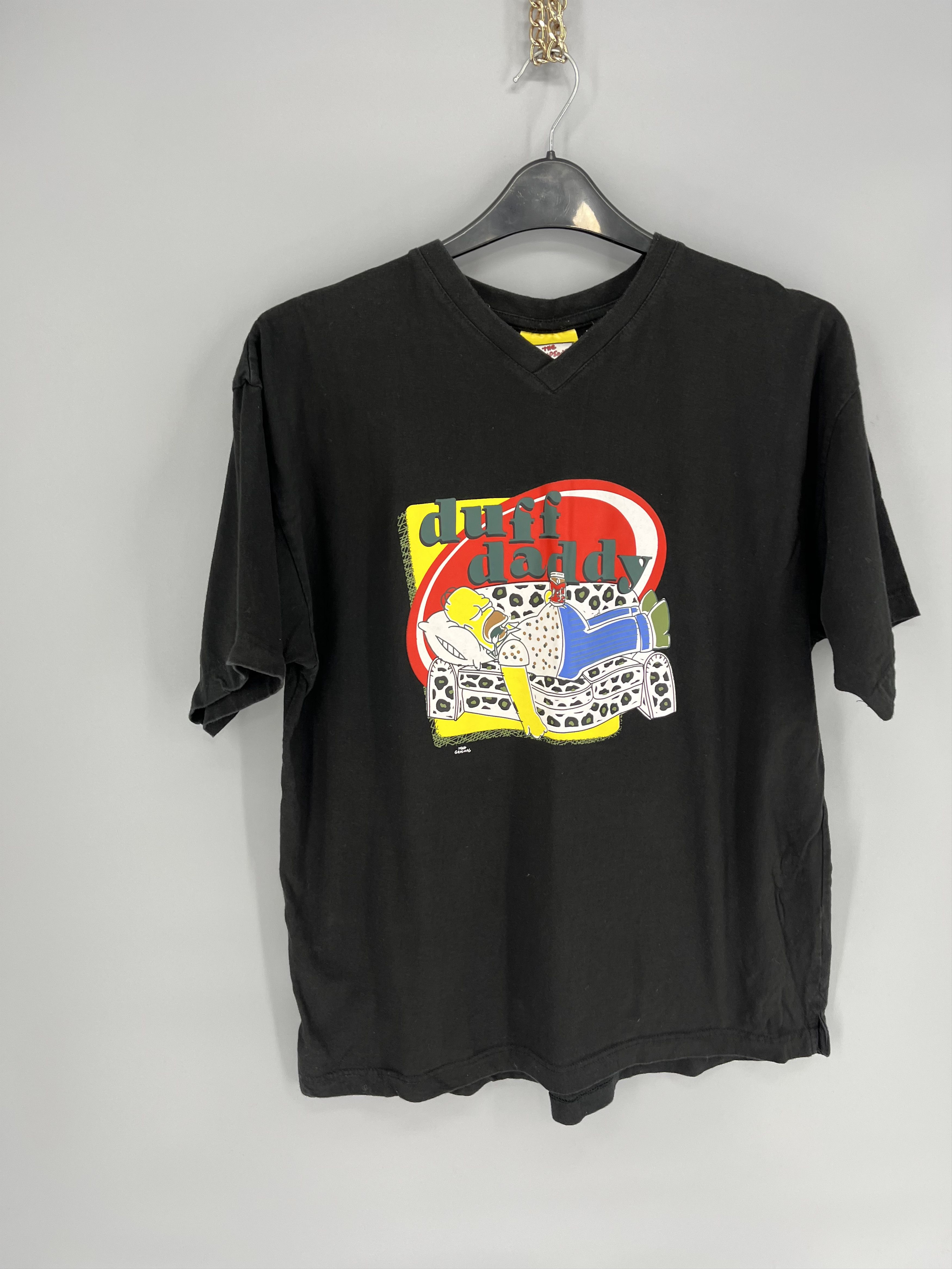 Other Vintage Y2K The Simpsons Duff Daddy Graphic T-Shirt Size US L / EU 52-54 / 3 - 4 Thumbnail