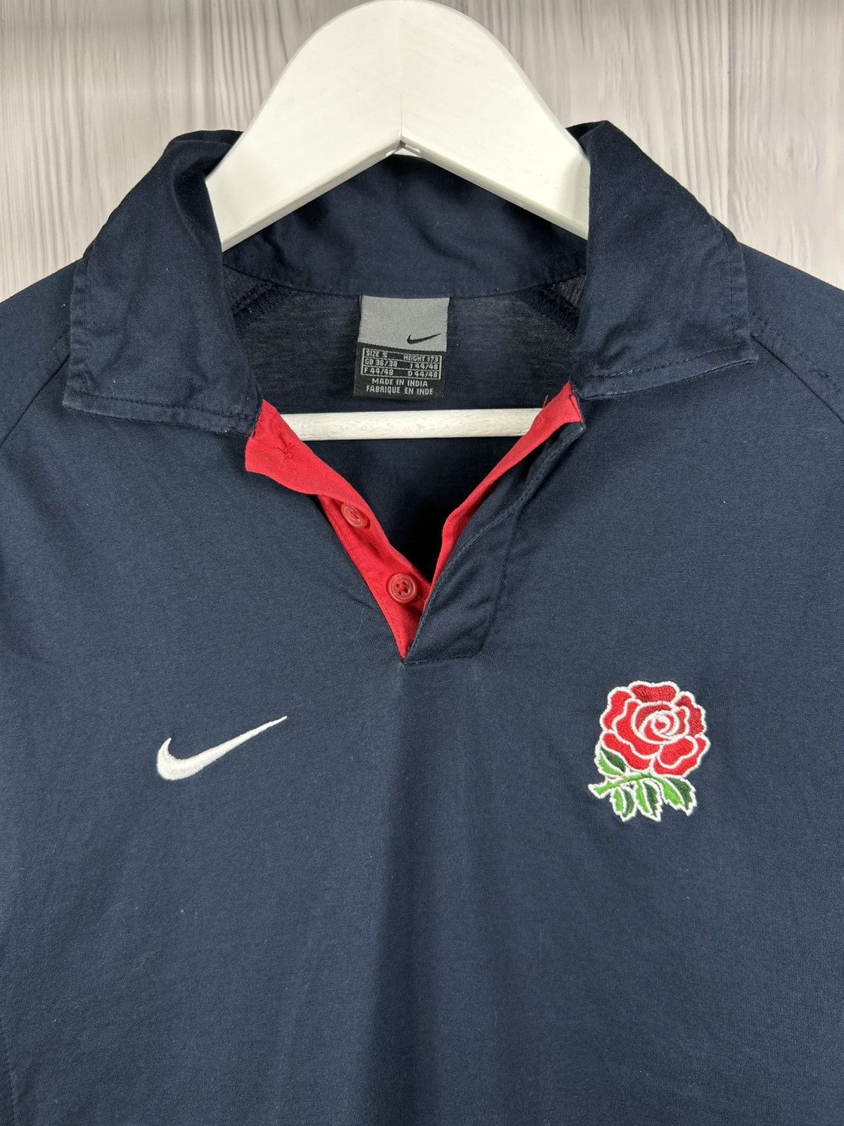 Nike Vintage England Rugby Polo Shirt 2004 Nike Blue Size S Size US S / EU 44-46 / 1 - 4 Thumbnail