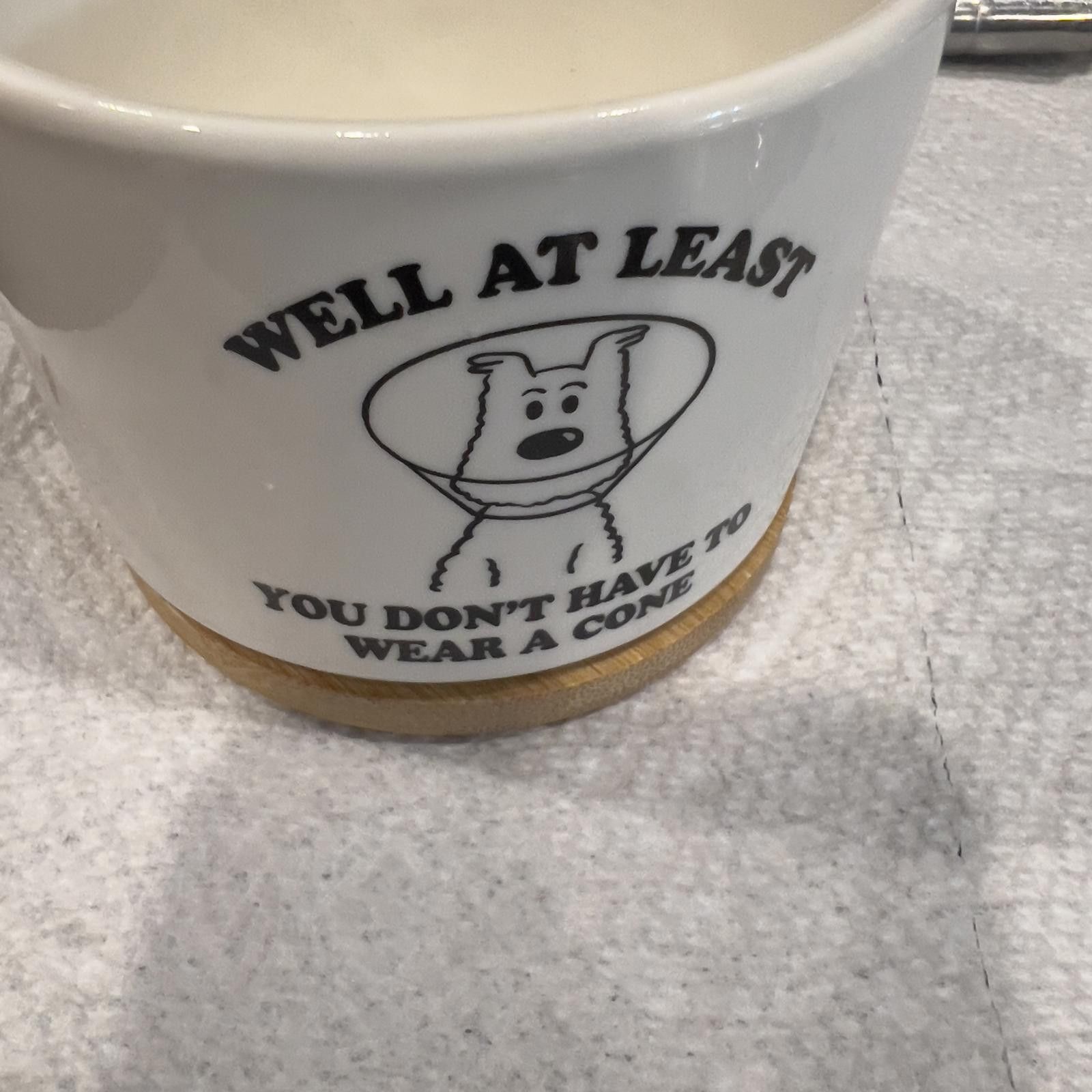 Other Ceramic Flower Pot with Drainage Hole and Humorous Dog Print Size ONE SIZE - 6 Thumbnail