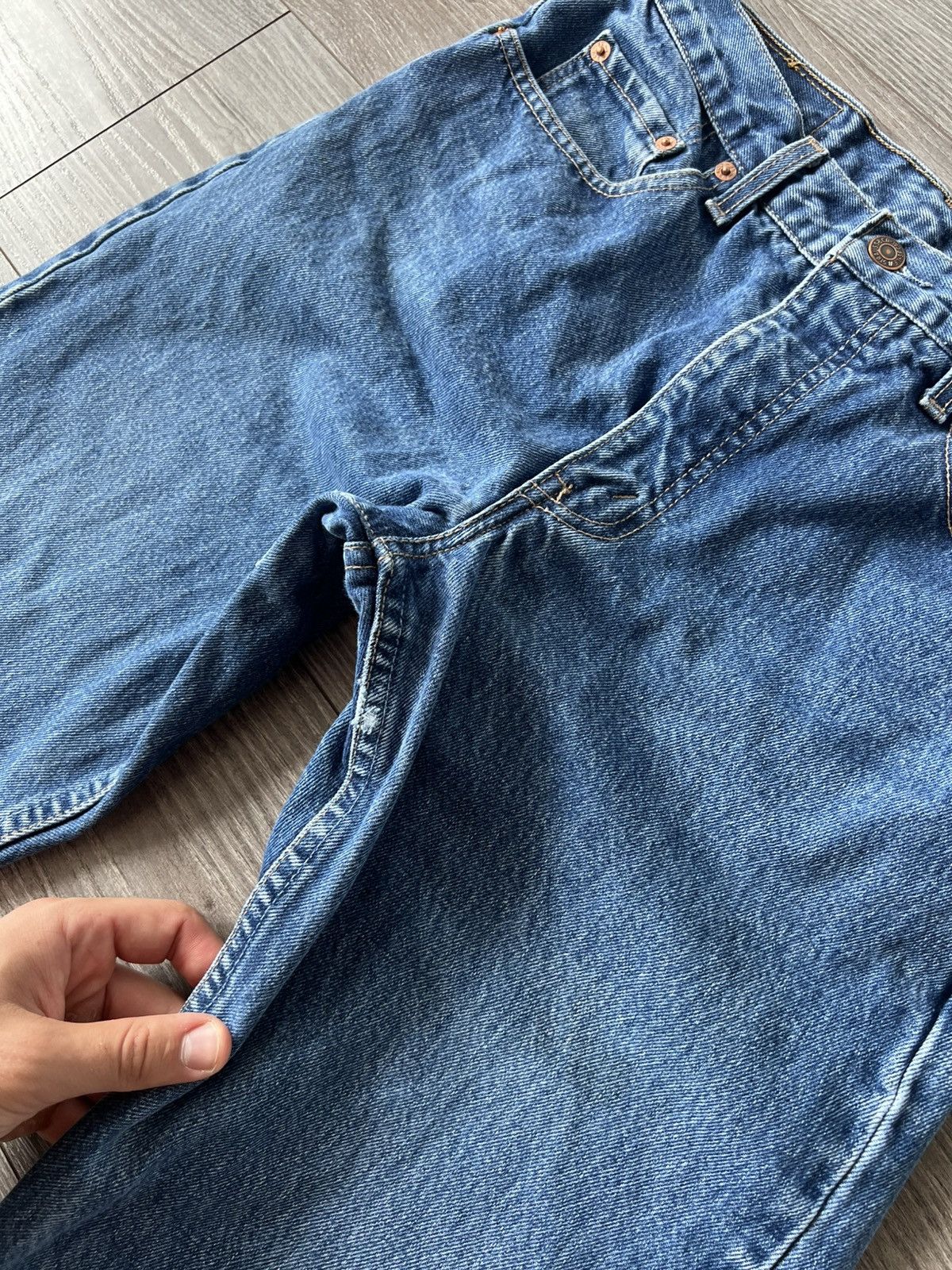 Levi's Vintage Levis Orange Tab Made in USA 90s Blue Denim Jeans Size US 32 / EU 48 - 20 Thumbnail