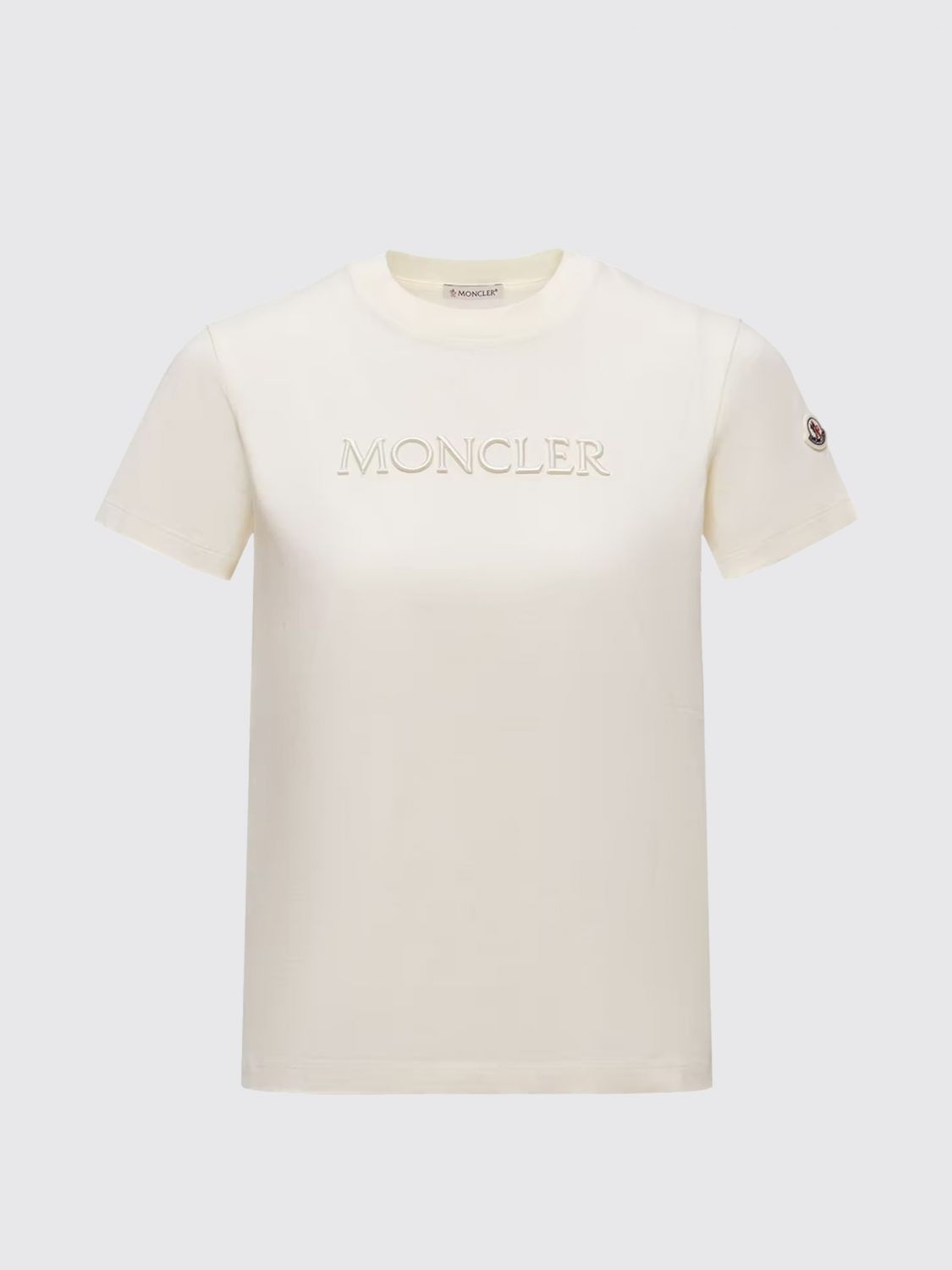 Moncler Moncler T-Shirt Woman Ivory Size S / US 4 / IT 40 - 1 Preview