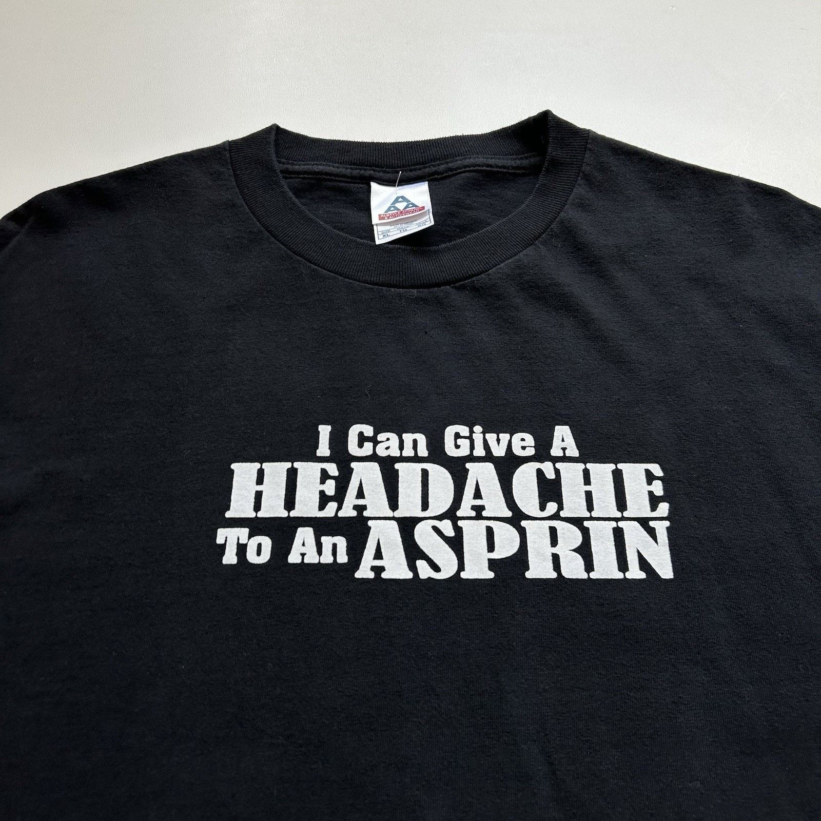 Vintage Vintage Funny Shirt XL Y2K Give A Headache To An Asprin Rare Size US XL / EU 56 / 4 - 2 Thumbnail