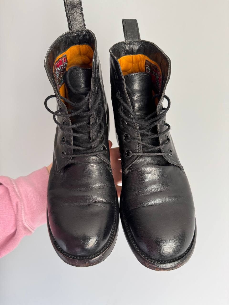 Old Gringo Old Gringo Black Leather Ankle Boots Western Chunky Shoes Size US 6.5 / IT 36.5 - 6 Thumbnail