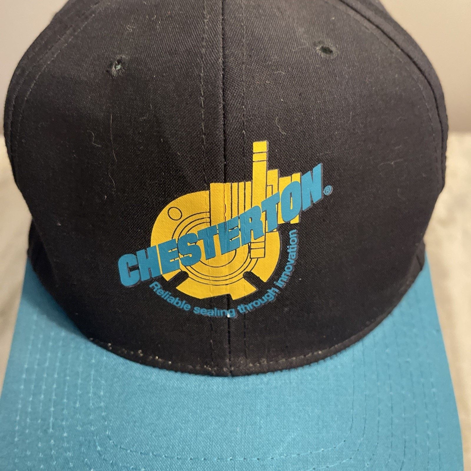 Vintage Vtg Chesterton Hat Vintage Black Teal Snapback Trucker Cap Size ONE SIZE - 2 Thumbnail