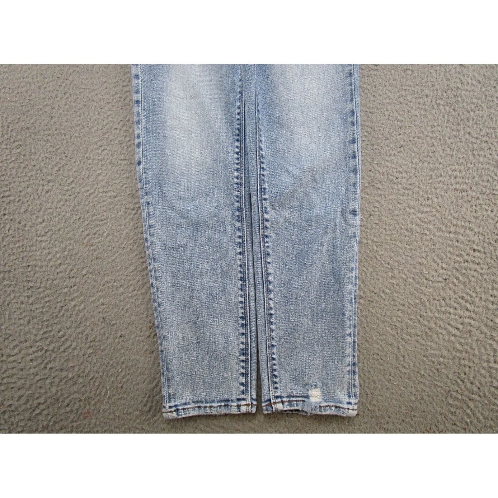 American Eagle Outfitters American Eagle Outfitters Jeans 5-Pocket Denim High Rise Stretch Distressed Mom Size 0 Blue Womens Long Short Hand? Size 25" / US 0 / IT 36 - 2 Thumbnail