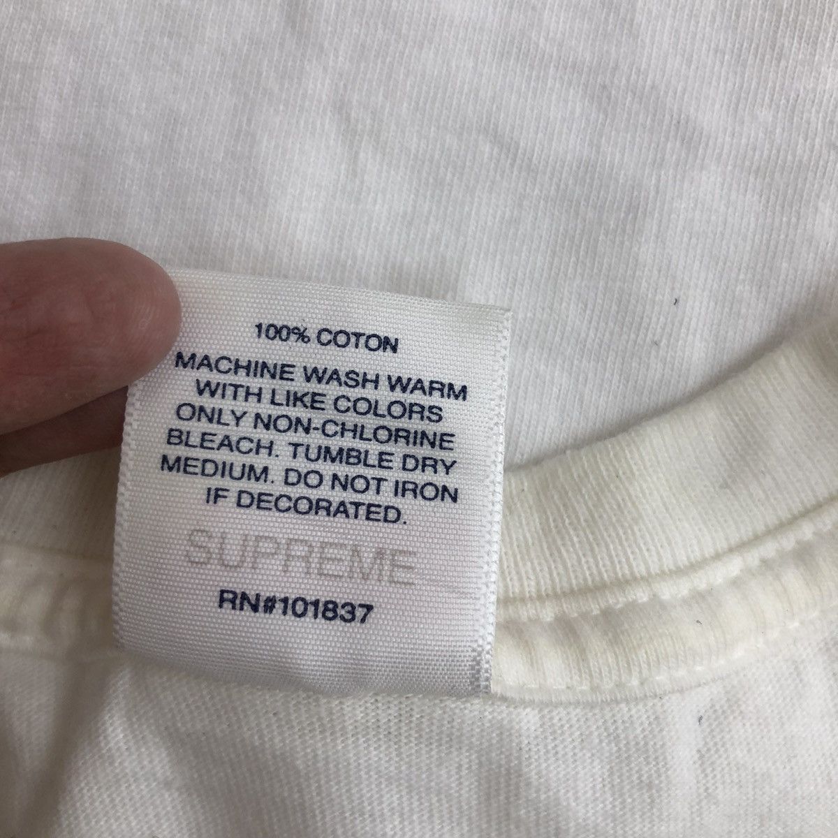 Supreme SUPREME Top Shotta Tee White Medium Size Size US M / EU 48-50 / 2 - 5 Thumbnail