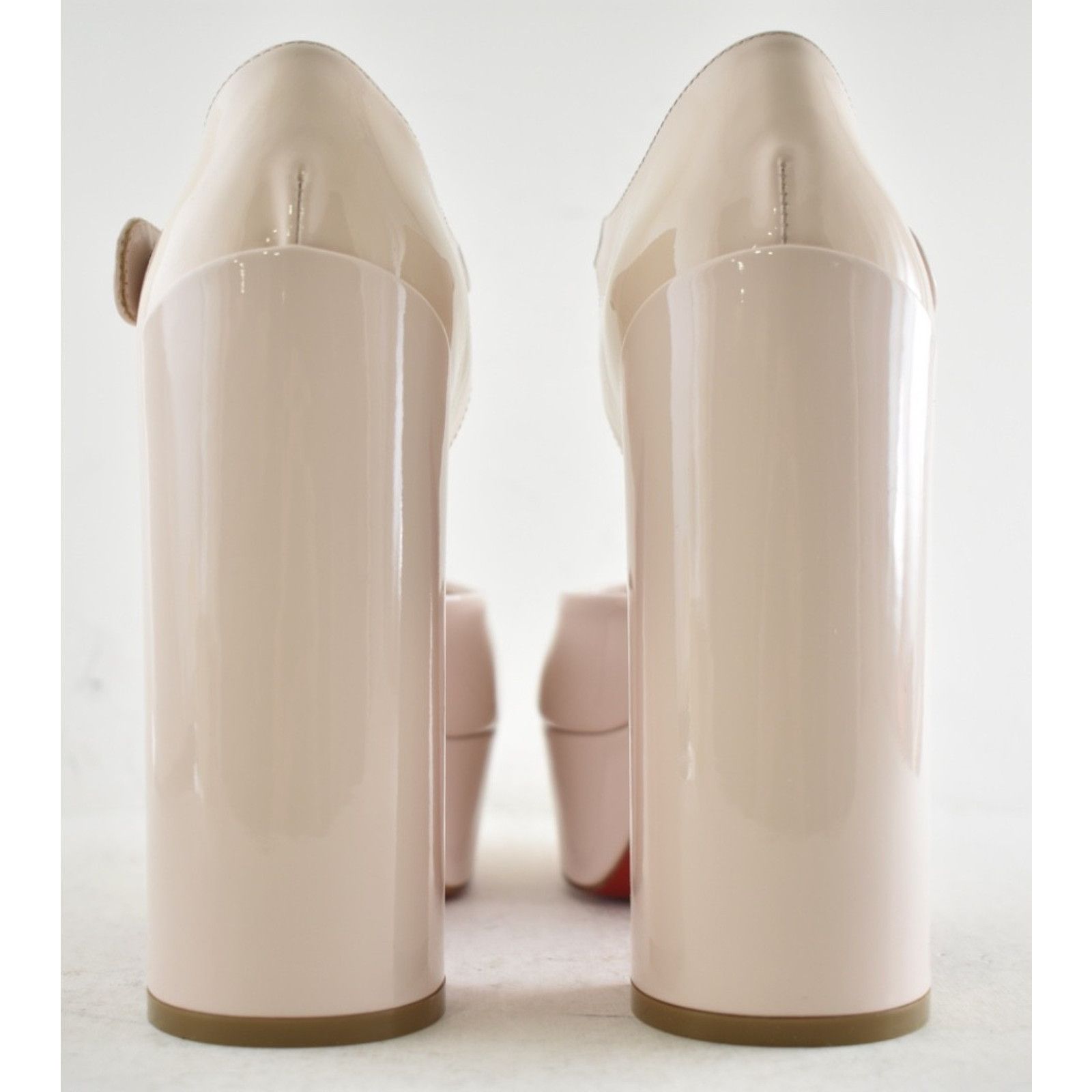 Christian Louboutin Louboutin Movida MJ 130 Leche Patent Platform Pump 37.5 Size US 7.5 / IT 37.5 - 11 Thumbnail