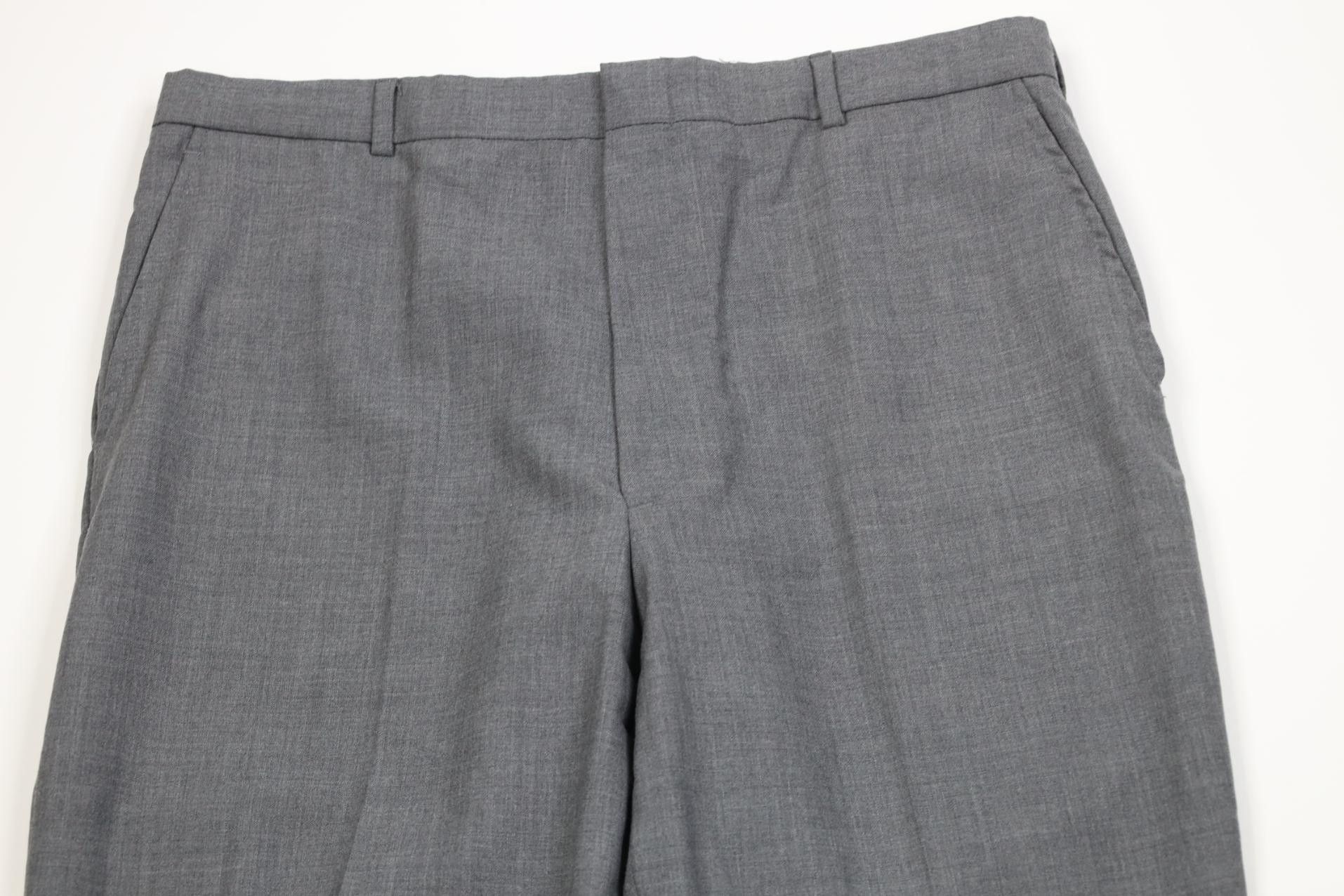 Lands' End Vintage 90s Lands End Wide Leg Chino Pants Heather Gray USA Size US 36 / EU 52 - 2 Thumbnail